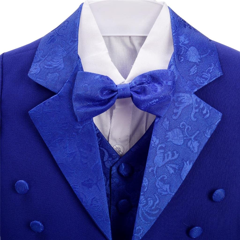 Lito Angels Completo Elegante per Bimbo Maschio Bambino, Smoking Set 5 Pezzi (Giacca, Camicia, Cummerbund, Pantaloni e Papillon)