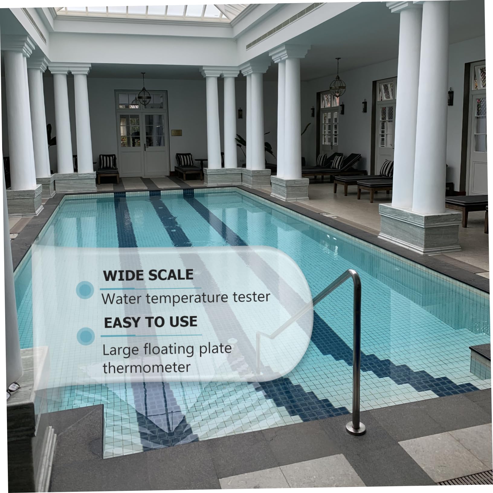 Toddmomy 1 Pezzo Termometro Galleggiante per Piscina e Spa Tester Temperatura con Calibrazione per Acquari e Precisamente Temperatura