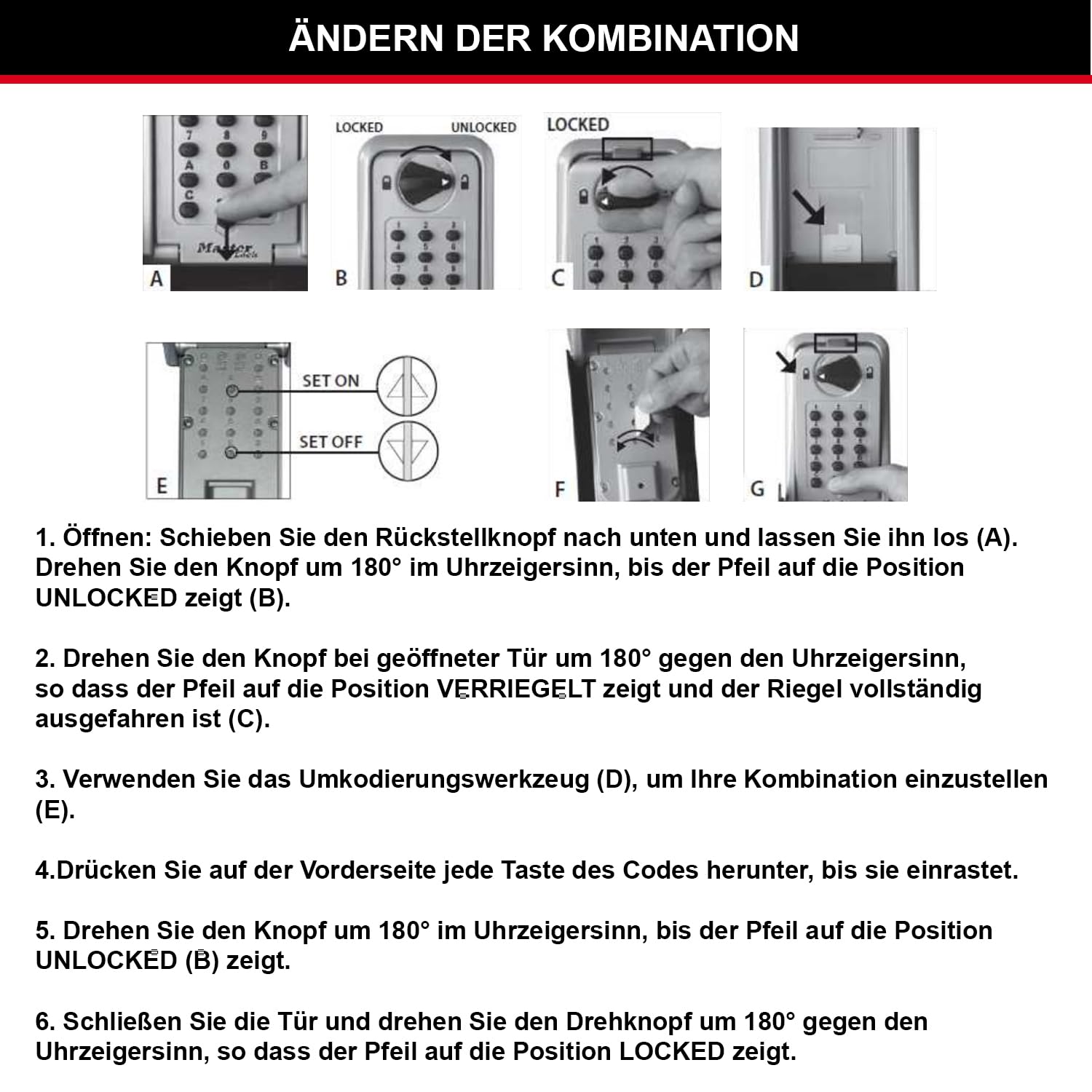 Master Lock Zertifizierte Schlüsseltresor Extra Sicherheit Extra Large, Wandhalterung, Aussen, 17.3 x 10.3 x 7.5 cm, Schlüsselsafe