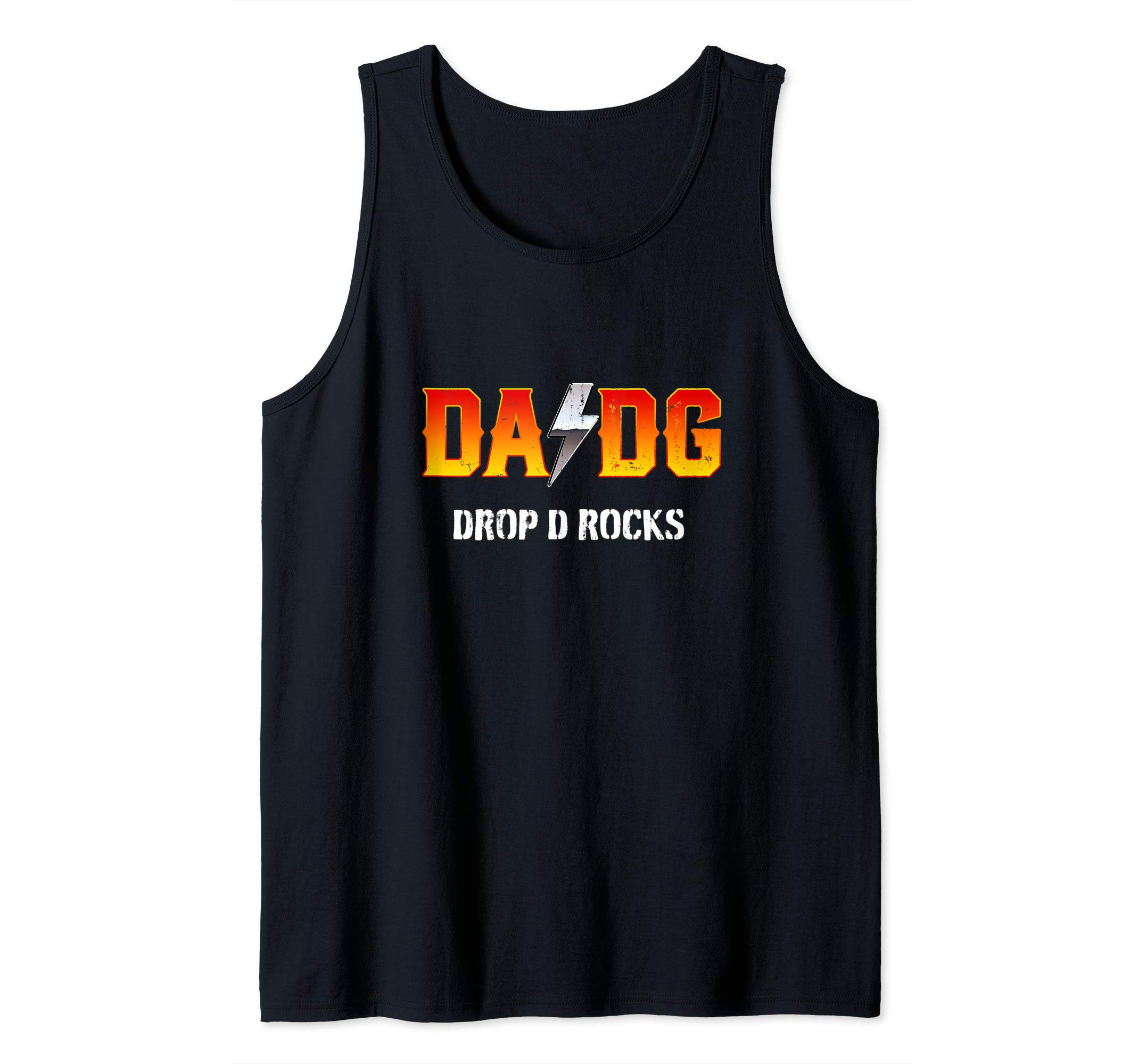 Mens Drop D Rocks DADG Tuning Bass Guitar Player Gift for Bassist Tank Top