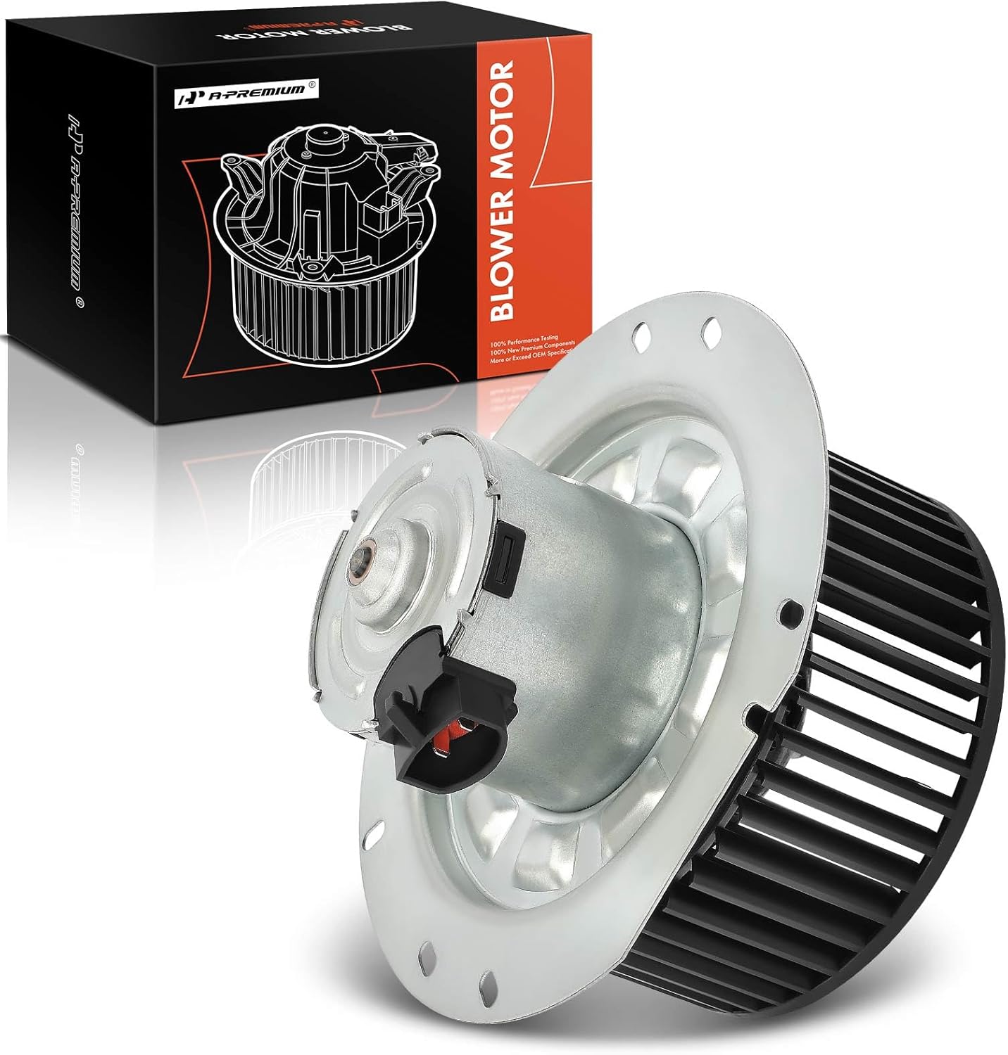 A-Premium HVAC Heater Blower Motor Assembly Compatible with Ford, Lincoln & Mercury Vehicles - for Thunderbird 1989-1991, Mark VIII 1993-1998, Cougar 1989-1991 - Front Side, Replace# YW2Z18504AA