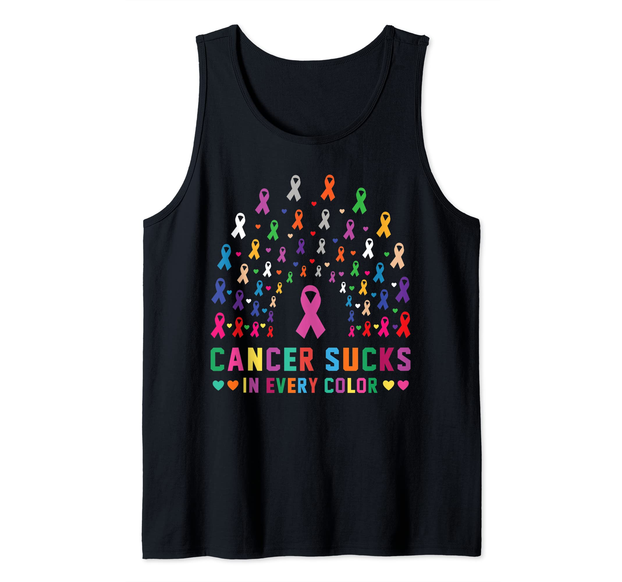 Cancer Sucks In Every Color Fighter | Funk Cancer Tank Top