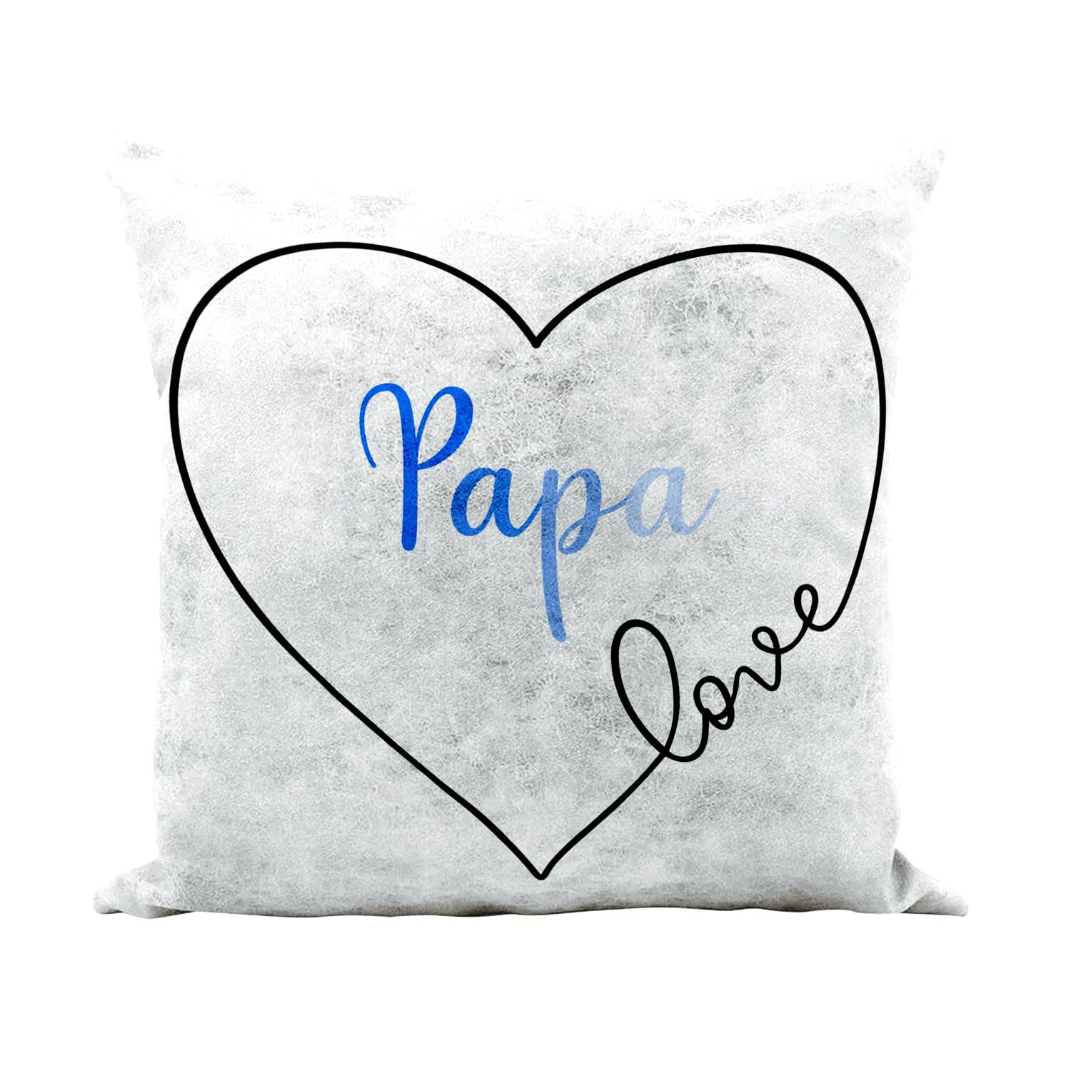 Coussin similicuir blanc 40x40 original housse coussin inclus Papa Love