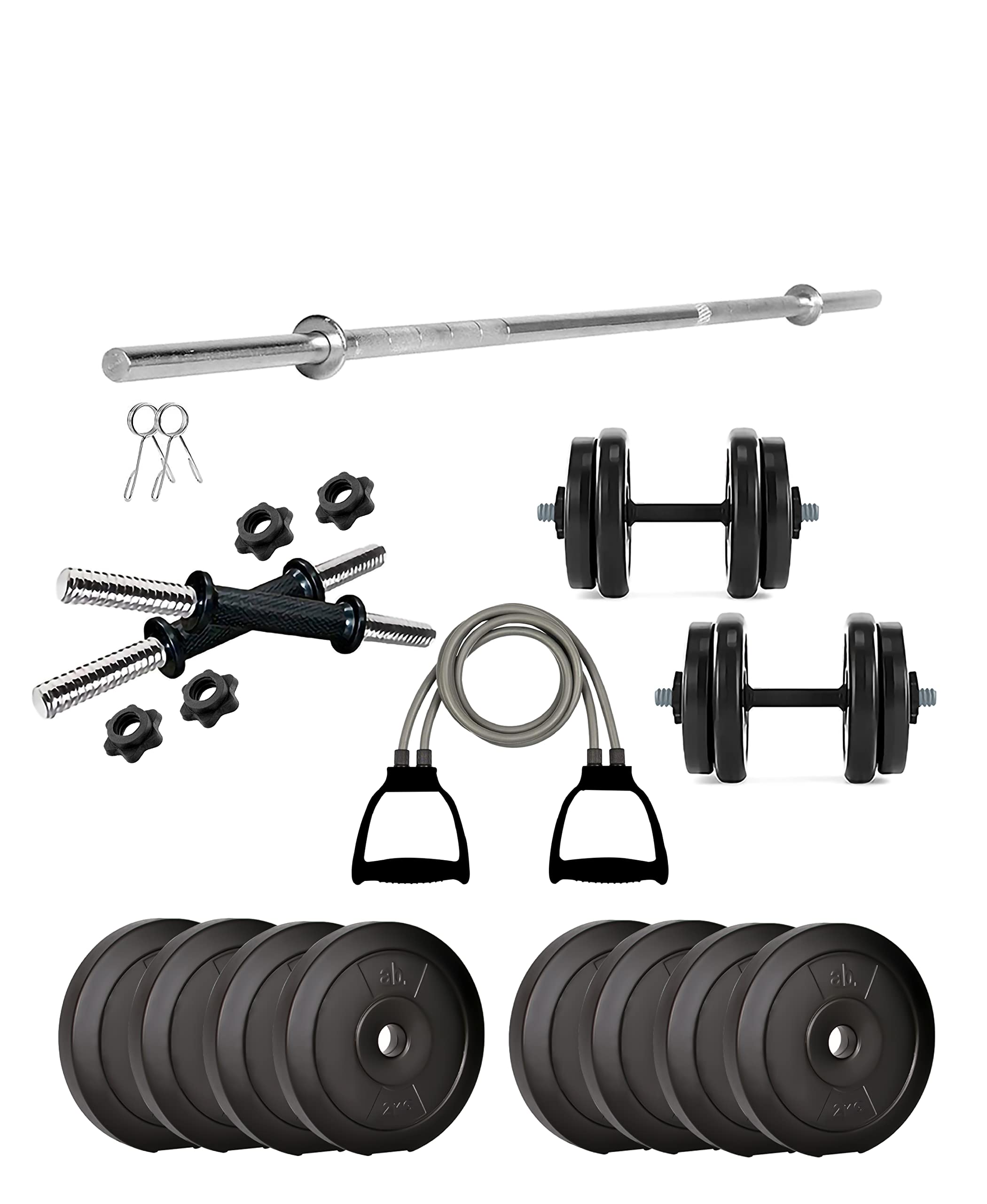 anythingbasic. PVC 16 Kg Home Gym Set with One 4 Ft Plan and One Pair Dumbbell Rods and Toning Tube (B09PZXF7MK) Amazon Price History, Amazon Price Tracker