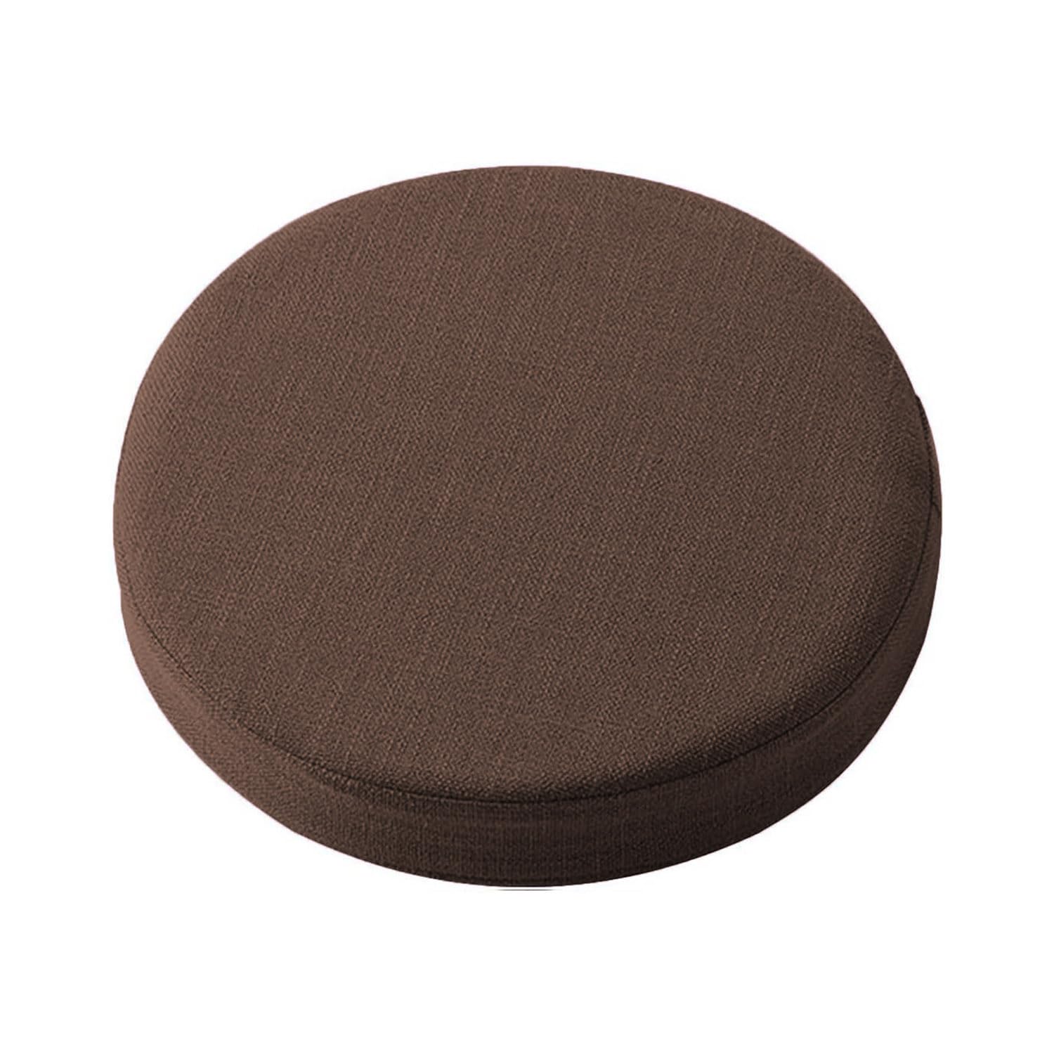 Waigg Kii Thick Round Chair Cushions Seat Pad,Round Washable Chair Seat Cushion for Indoor Outdoor Dining Patio Non-slip Chair Pad (40X40X10CM,Dark Brown)