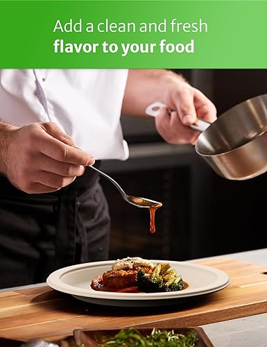 Miniatura 2 de Compostable Plates, 100% Biodegradable Plates, BPI-Certified Eco Paper Plates, Bagasse Plates, Recyclable Paper Plates, Sugarcane Plates (9 Inch -