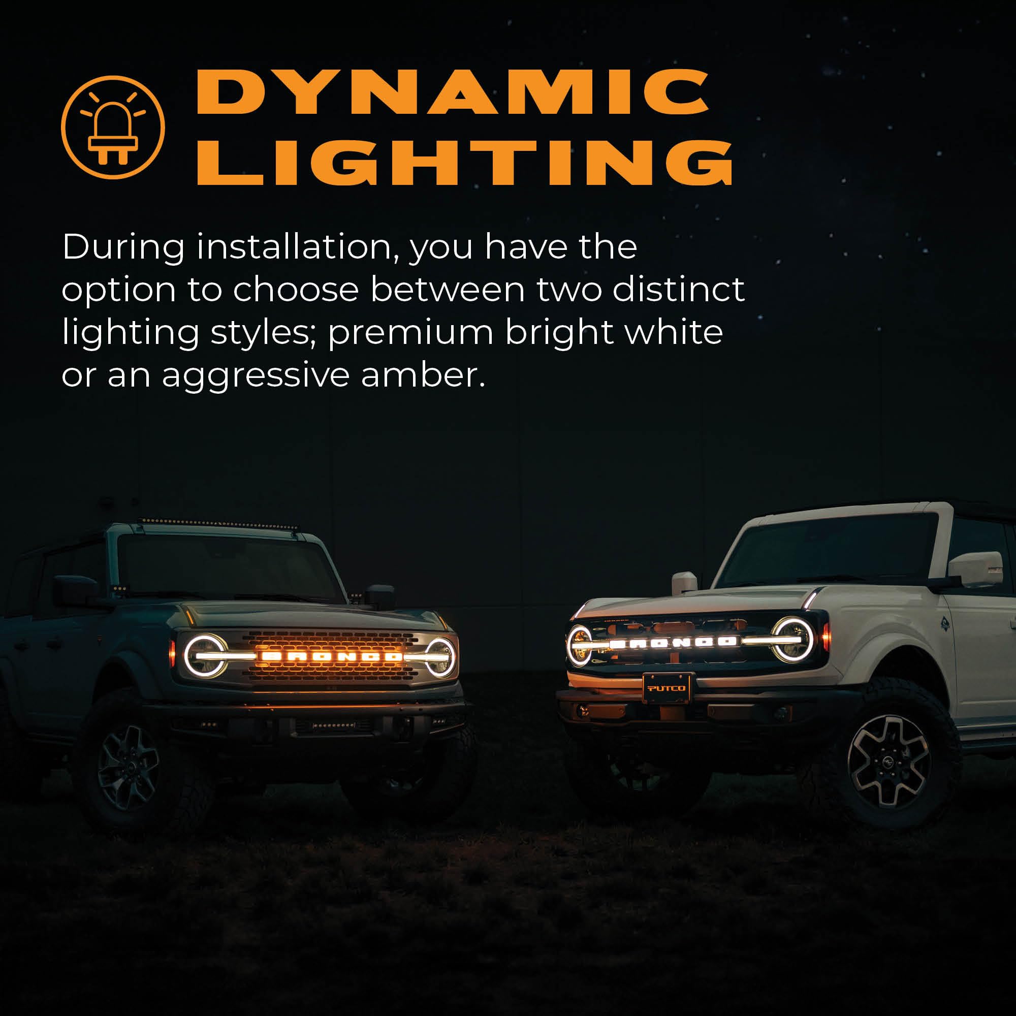 Amazon | Putco Luminix Ford Bronco LEDグリルエンブレム - Ford