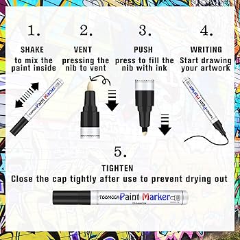 ペイントボールマーカー SPP5 大工小物 マーカー ペイントマーカー 中字 剛芯 袋入り 黒｜株式