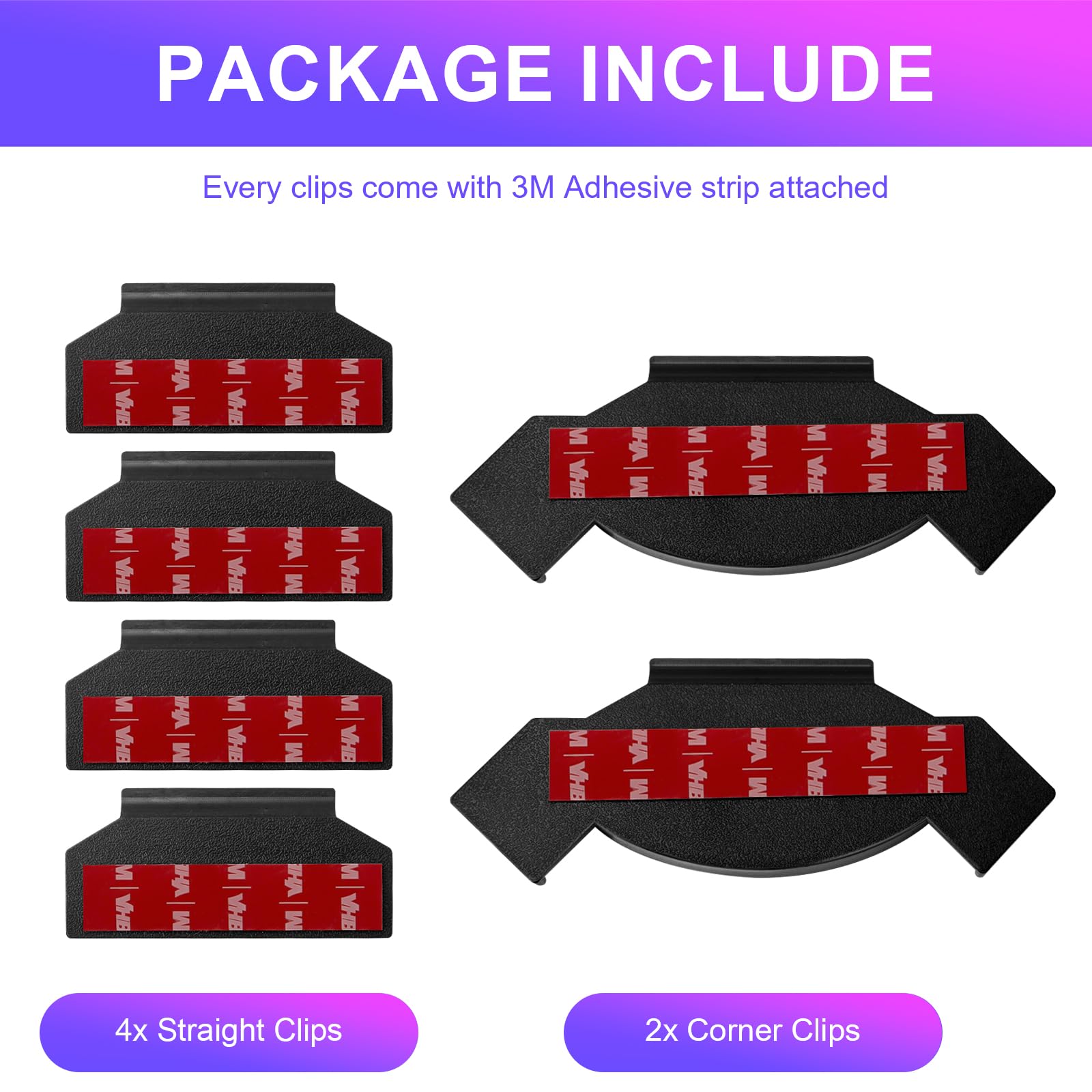 Lot De 5 Supports Pour Bande Lumineuse Philips Hue Play - Générique Neuf - Fabriqué Au Royaume-Uni