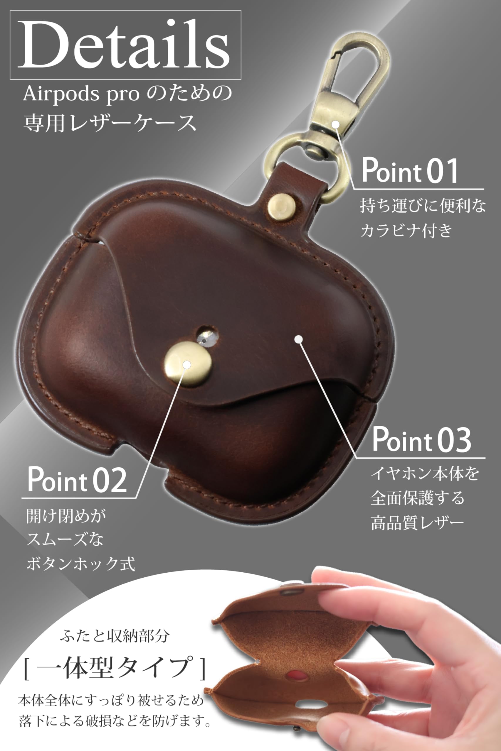 Amazon | Pop Frog airpods pro2 ケース レザー pro 2 本革イヤホン