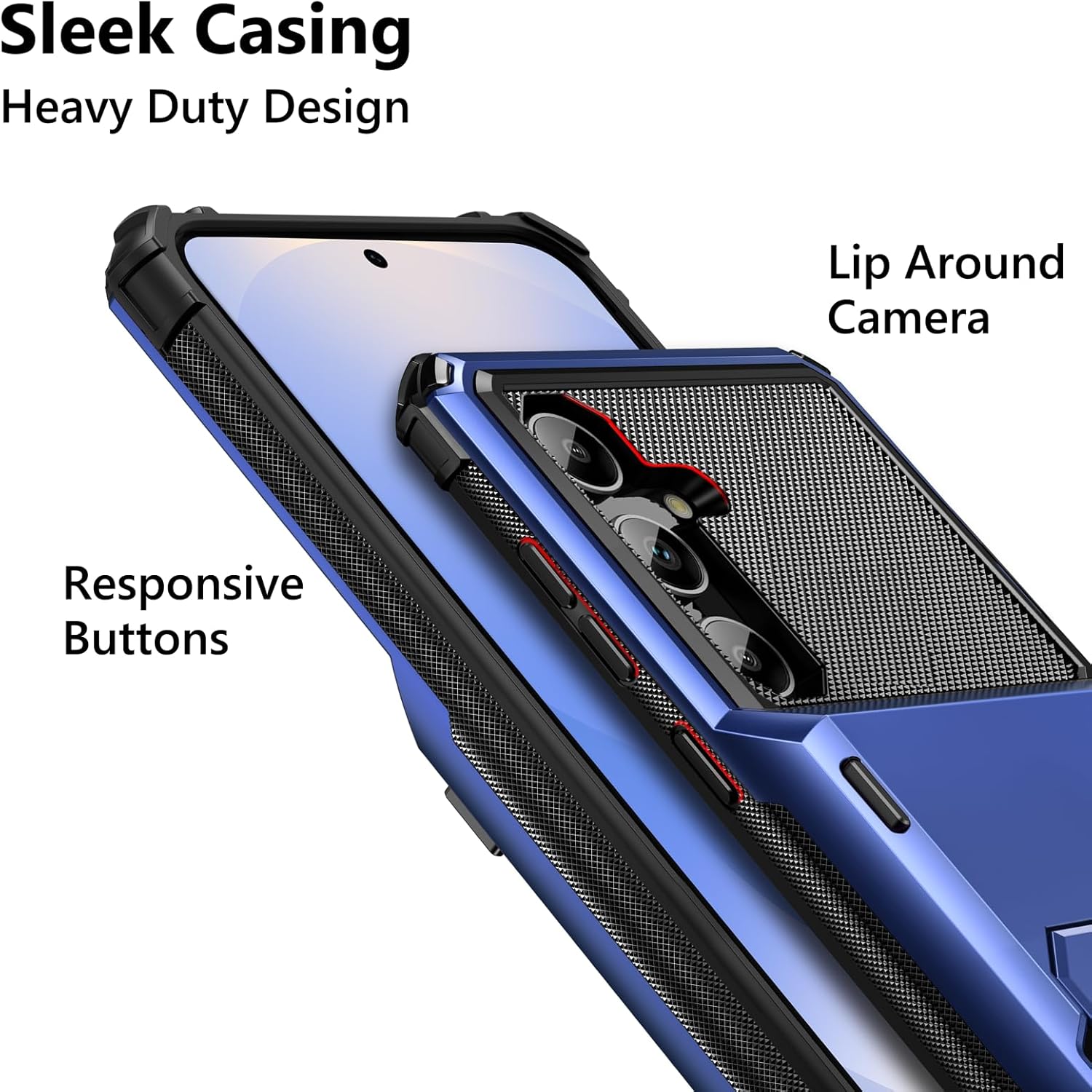 Vofolen for Samsung Galaxy S25 Case Wallet with Card Holder Dual Layer Heavy Duty Shockproof Hidden Flip 4-Card Slots Large Storage Protective Galaxy S25 Wallet Case for Women Men, 6.2" Navy - Image 4