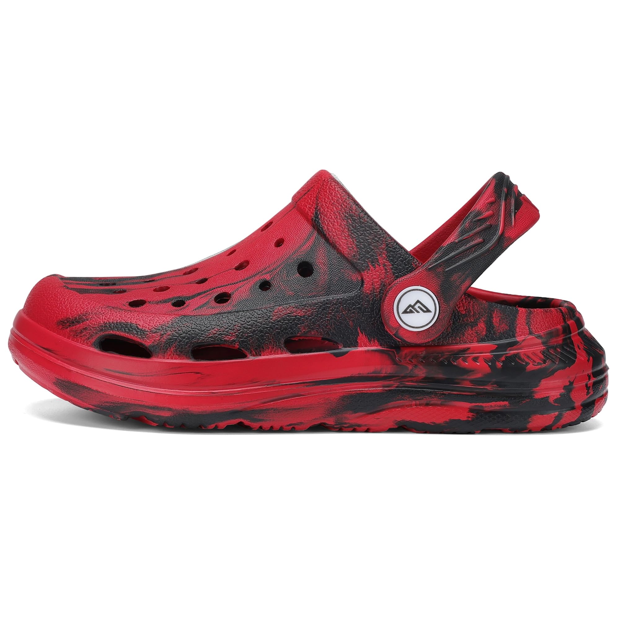 Kids Tie Dye Garden Clogs for Boys Girls | Lightweight Slip-On Water Shoes with Arch Support