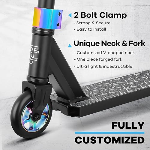 Miniatura 4 de V2 Pro Trick Scooters, scooter de acrobacias para niños de 6 a 12 años y adolescentes  Scooter completo para principiantes e intermedios de estilo