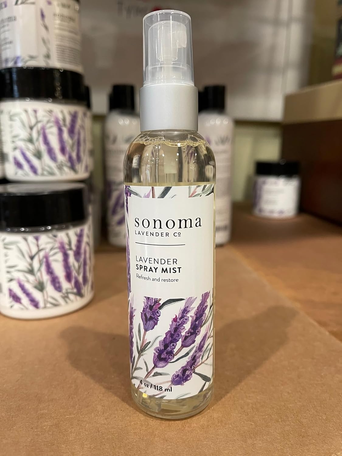 Sonoma Lavender Spray Mist, Pillow Spray for Rejuvenating Sleep, Containing Lavender Essential Oils 4oz