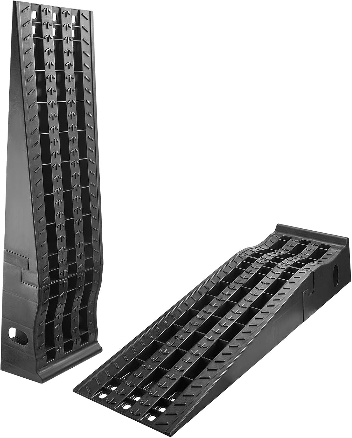 VEVOR Car Ramps, 2 PCS 13000 lbs GVW Capacity, 6.3 in Lift Height, Portable High Profile Car Service Ramps for Home Garage Maintenance and Oil Changes, Heavy Duty for Truck SUV Vehicle Repair, Black