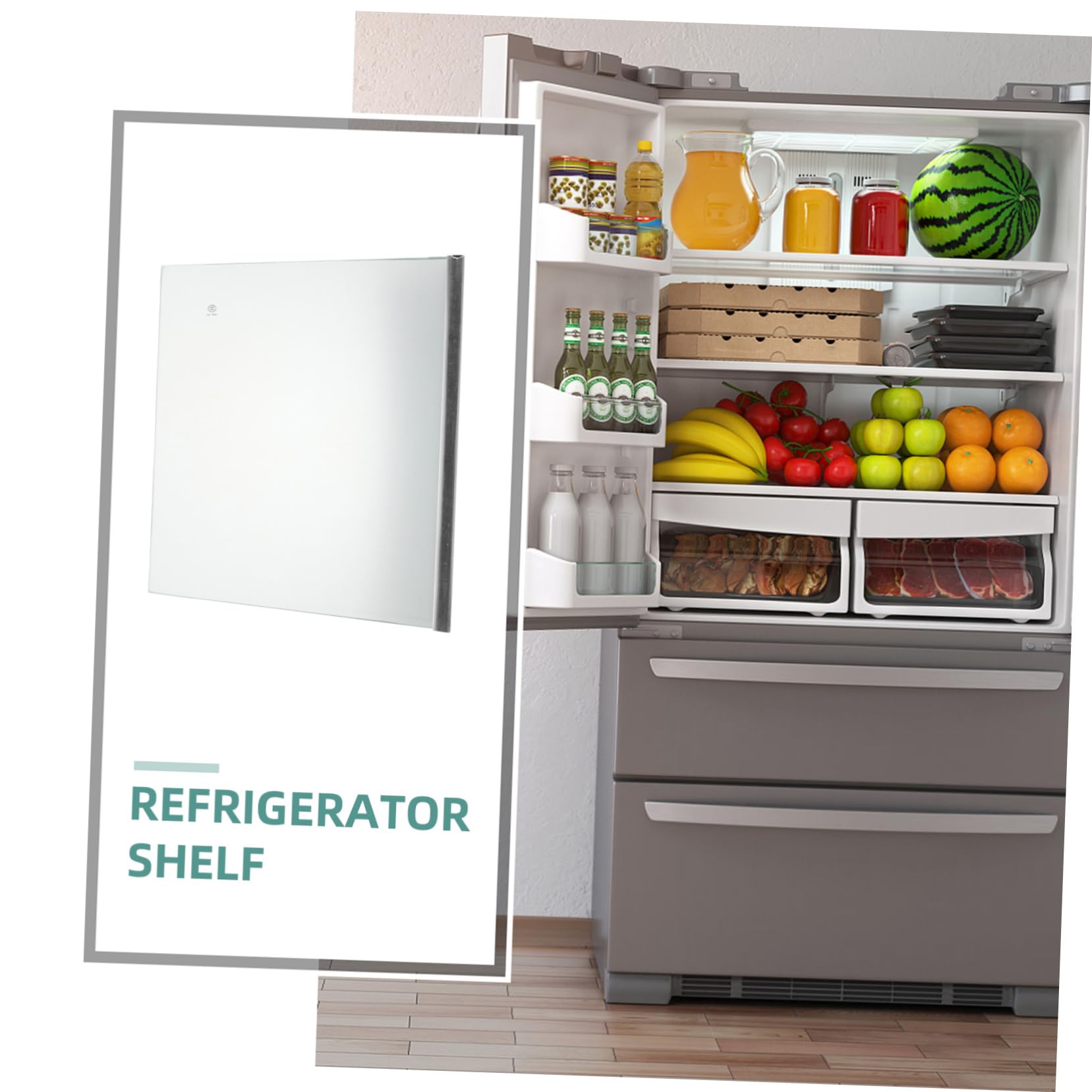 Vidrio Templado Estante de Repuesto para Refrigerador