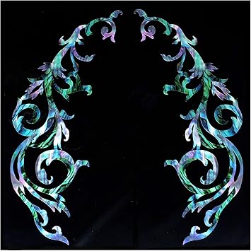 Jockomo Gothic Vine MX Symmetrical Set Perfect for Guitars and Bass Pickguard Inlay Sticker
