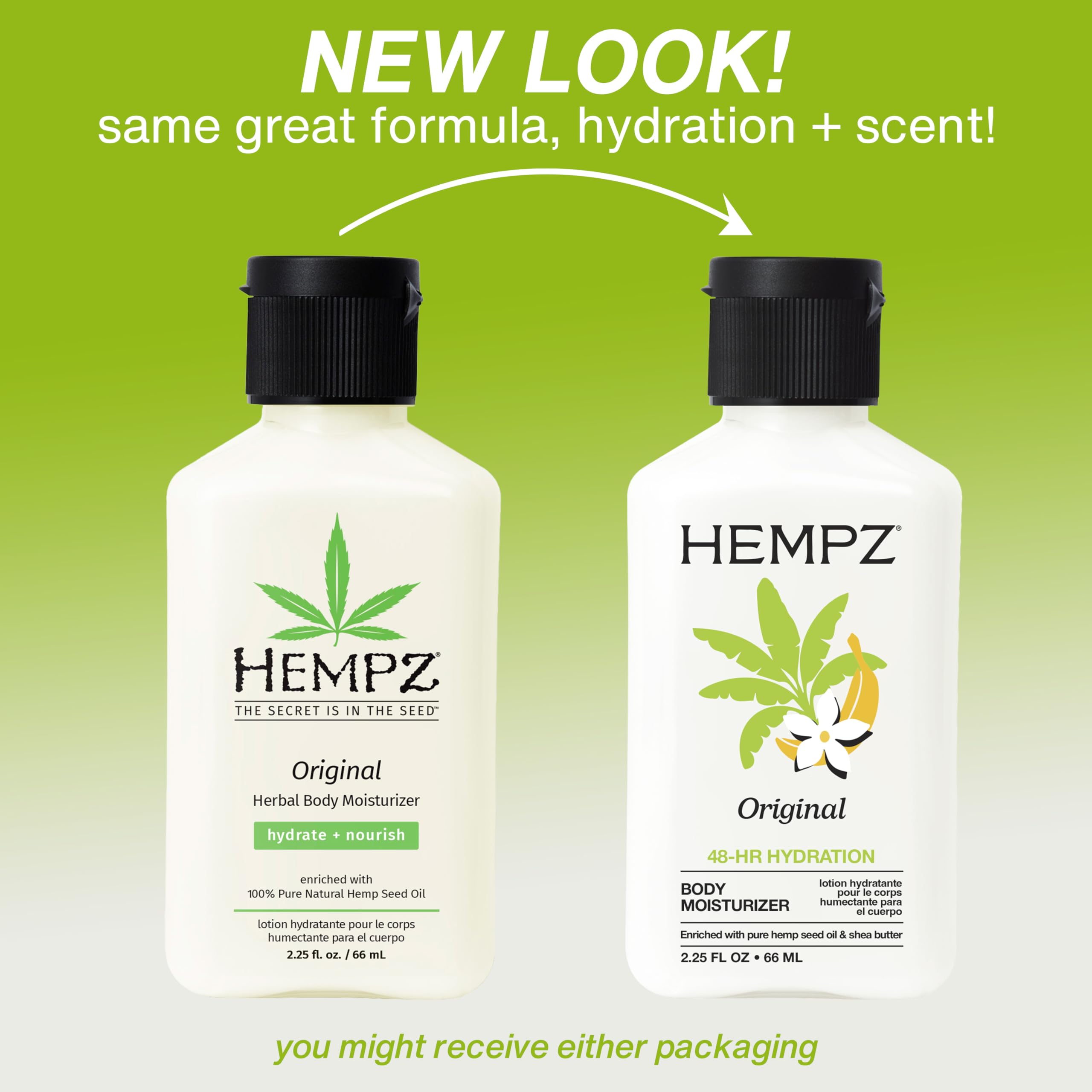 Amazon.com : HEMPZ Mini Original Body Lotion, Floral & Banana