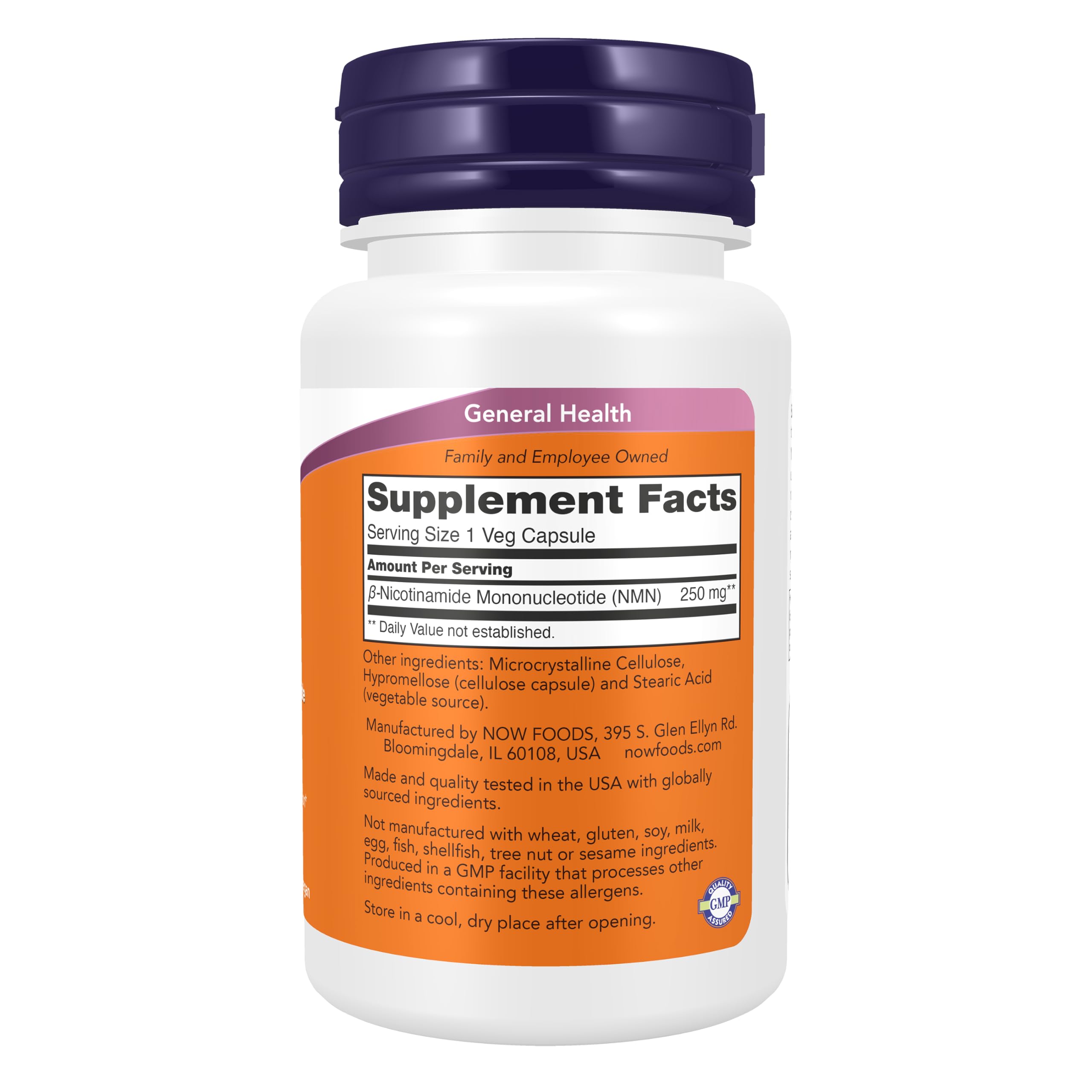 Now Supplements, NMN 250 mg, Supports Healthy Aging*, 60 Veg Caps — Amazon image 2