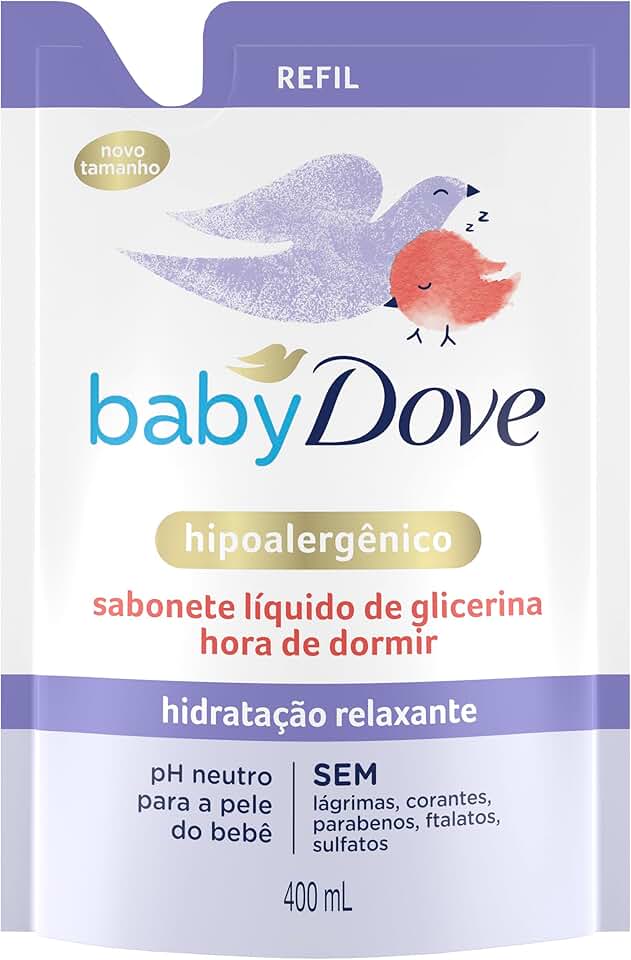 Sabonete Líquido de Glicerina Hidratação Relaxante Hora de Dormir 400ml Refil