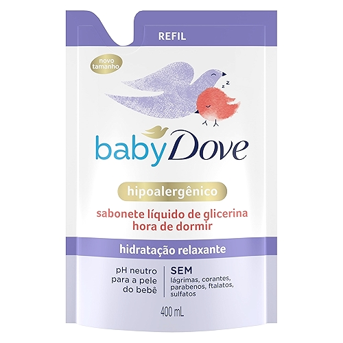 Sabonete Líquido de Glicerina Hidratação Relaxante Hora de Dormir 400ml Refil