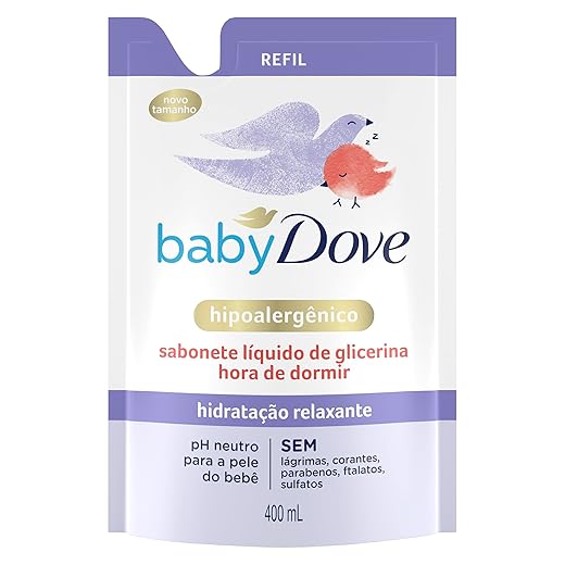 Sabonete Líquido de Glicerina Hidratação Relaxante Hora de Dormir 400ml Refil
