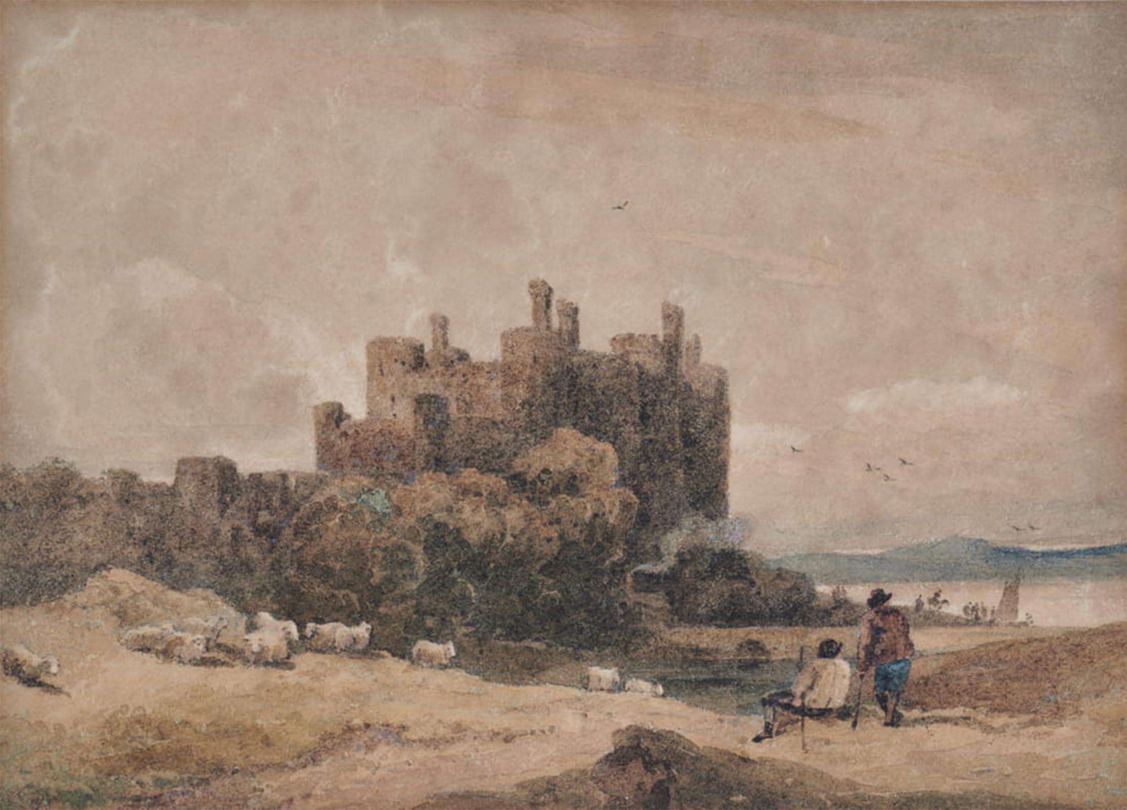Cuadro en lienzo para tapar imperfecciones de pared David Cox 60x90cm 5