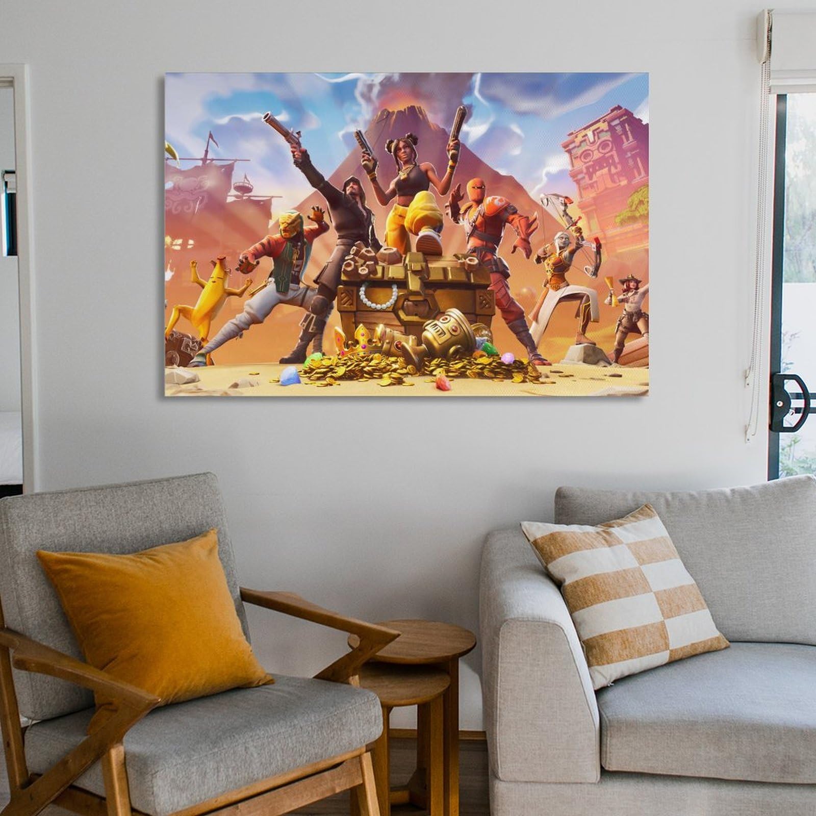 Amazon.co.jp: 『フォートナイト』巨大な火山 印刷 ポスター