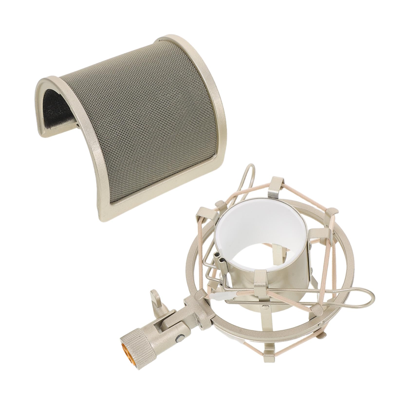 Filtro Antipop para Micrófono Protector de Viento Microfono Kit de Montaje para Micrófono de Radiodifusión Filtro Antipop Forma Kit de Protección Viento de Grabación Vocal