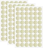 Vista 14 de 162 calcomanías autoadhesivas de PVC para agujeros de tornillo, 3 hojas de plástico, cubierta texturizada a prueba de polvo e impermeable, 0.827 in