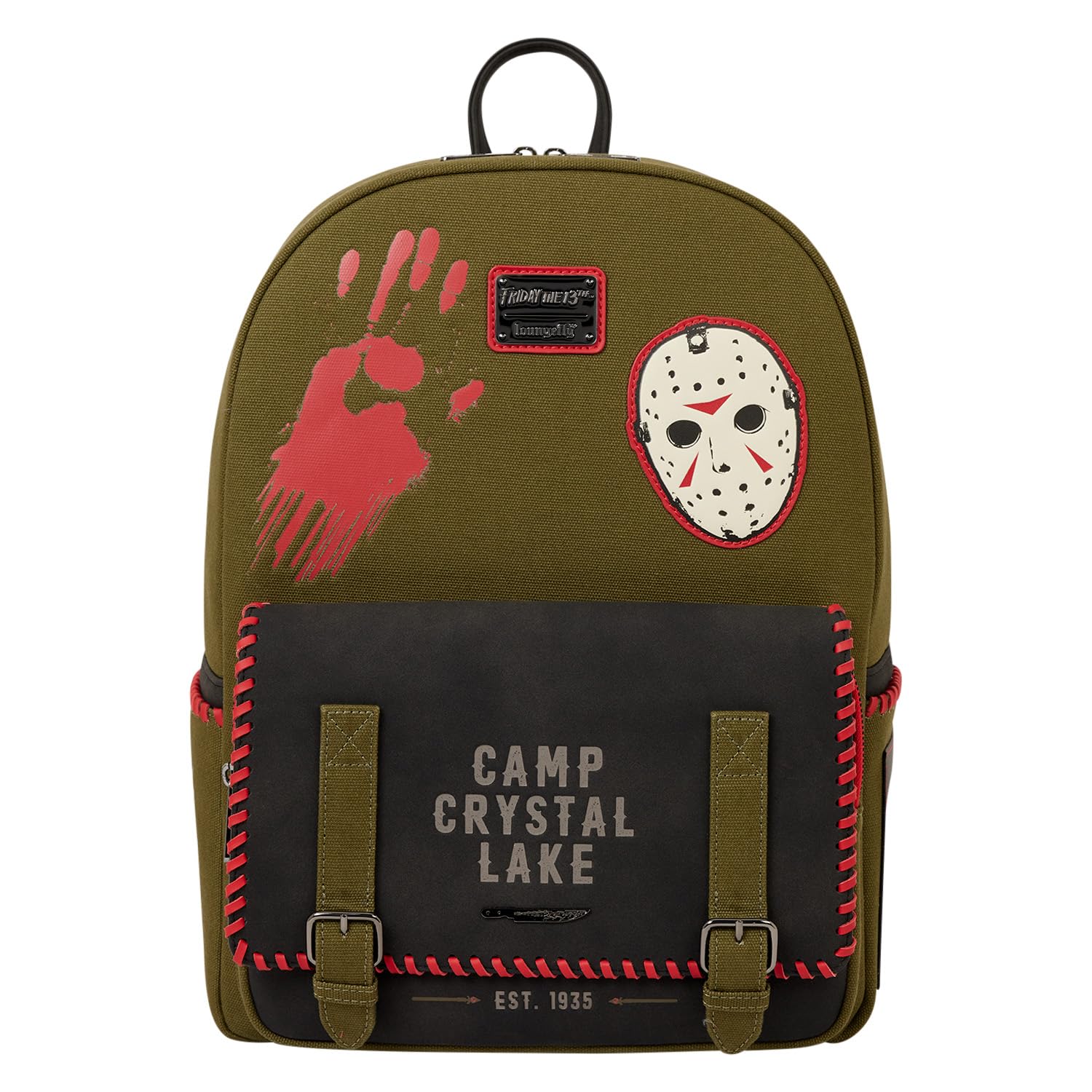 Loungefly Warner Bros Friday The 13Th Full-Size Backpack : Clothing, Shoes & Jewelry