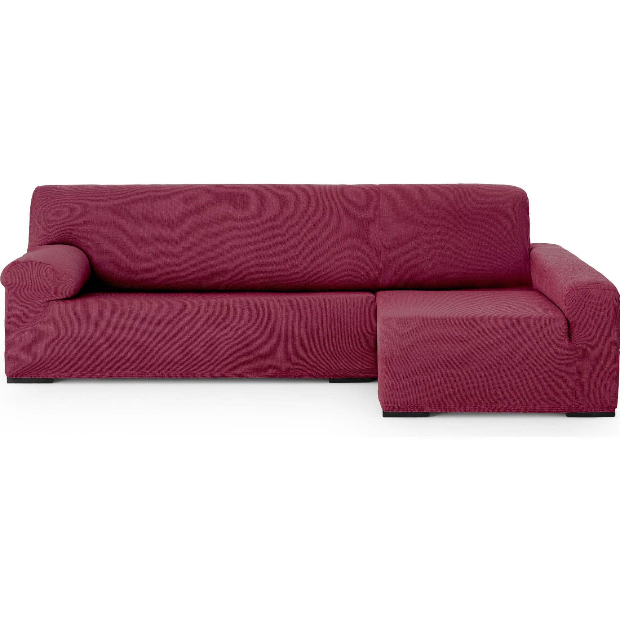 ECOMMERC3 Chaiselong Universal and Versatile Long Right Arm Sofa Cover – Bordeaux Long Arm Protector Easy to Install for Back, Seat and Arms