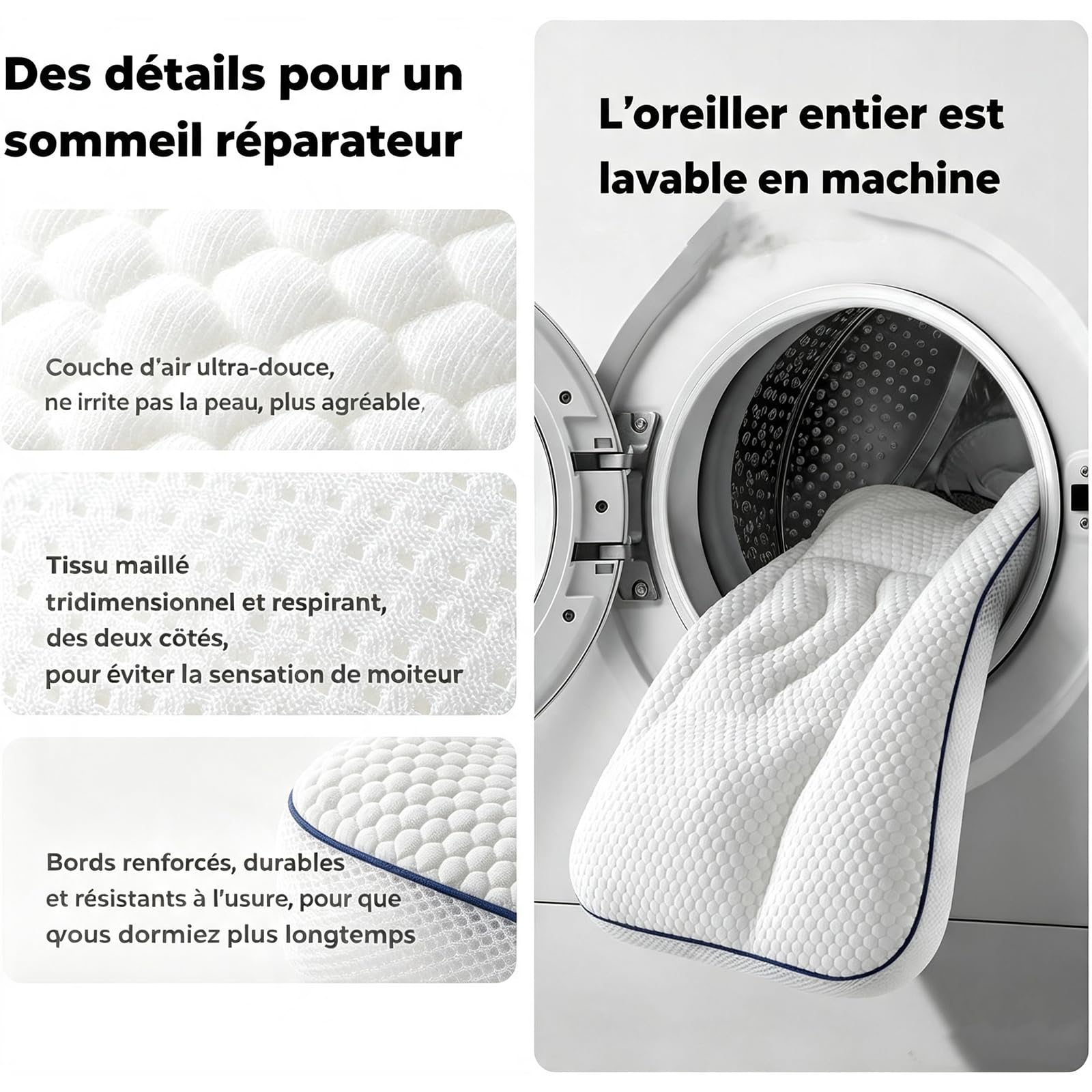 Oreiller La Petite Nuit Enfant,Peut être Lavé En Machine (H2 (3 à 8 ans))