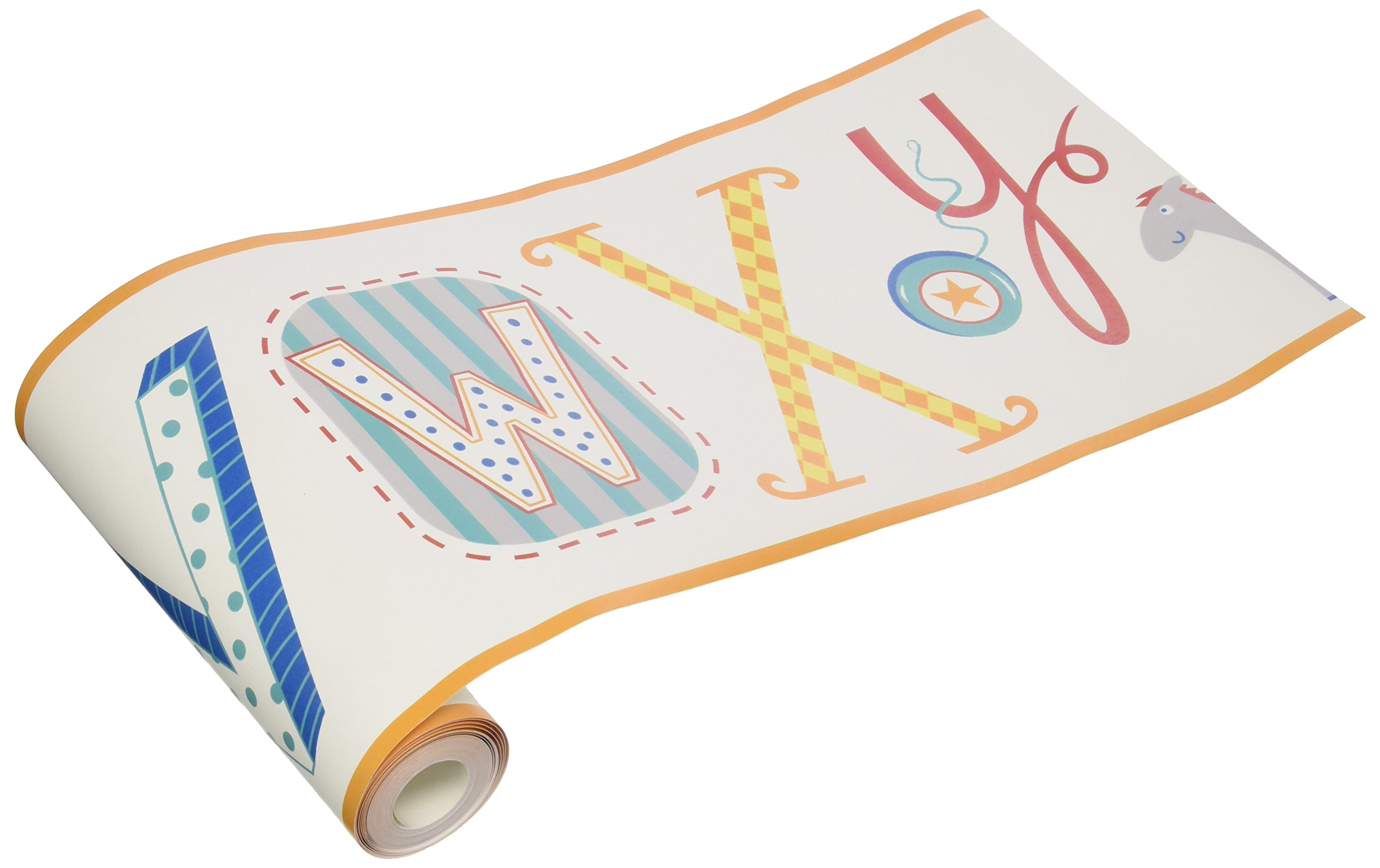 Cenefa de animales del alfabeto lavable York YS9119BD para decorar paredes infantiles facil