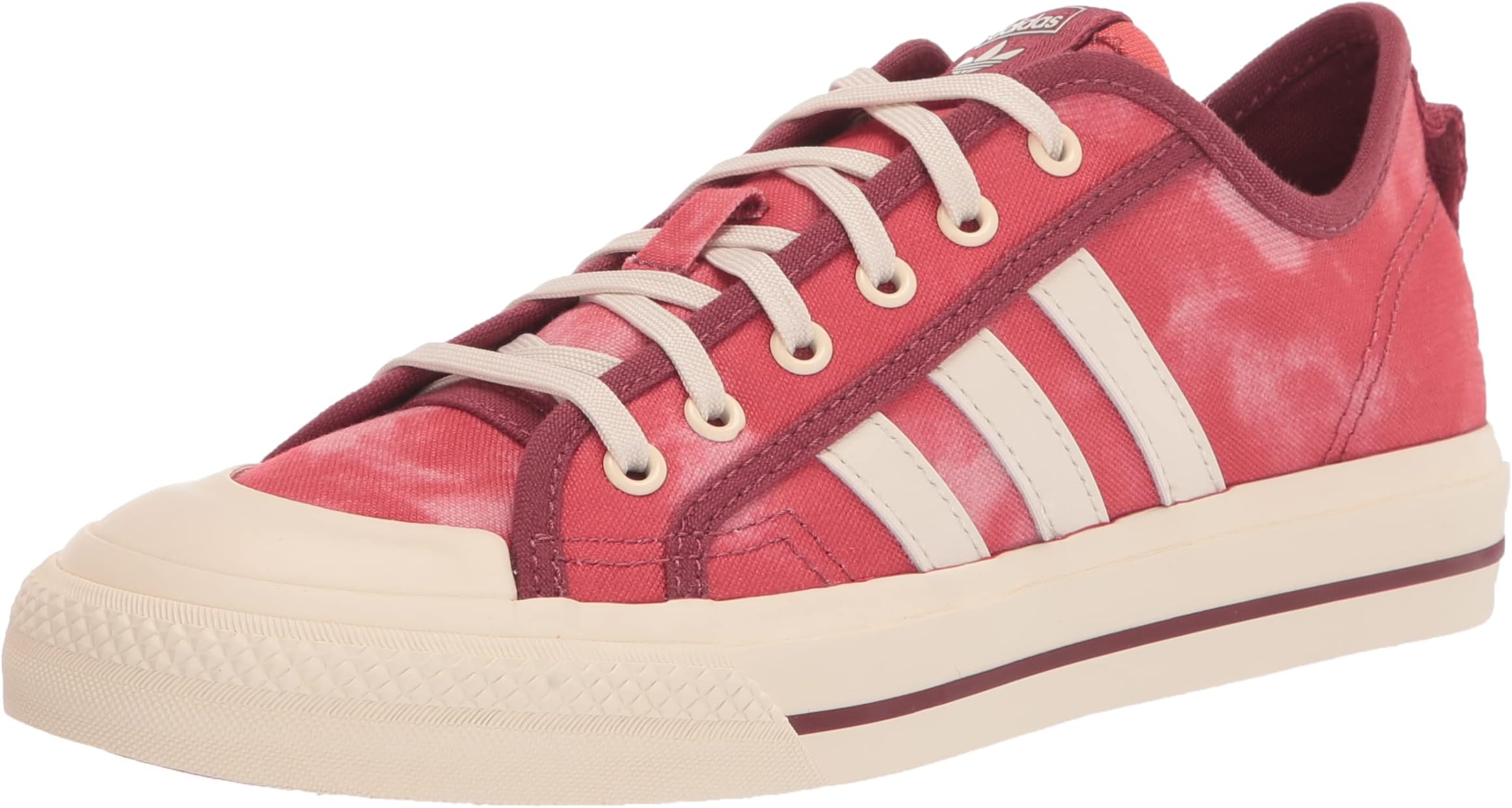 adidas red and white skate shoes
