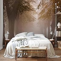 Vista 50 de artgeist Mural de Pared Forestal 154x122 pulg - Adhesivo de Pared Autoadhesivo para Despegar y Pegar, Adhesivo de Pared, Adhesivo de Foto