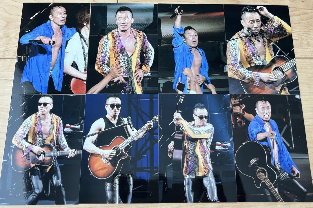 Amazon.co.jp: 長渕剛 生写真 8枚セット TOUR パリ BLOOD : おもちゃ