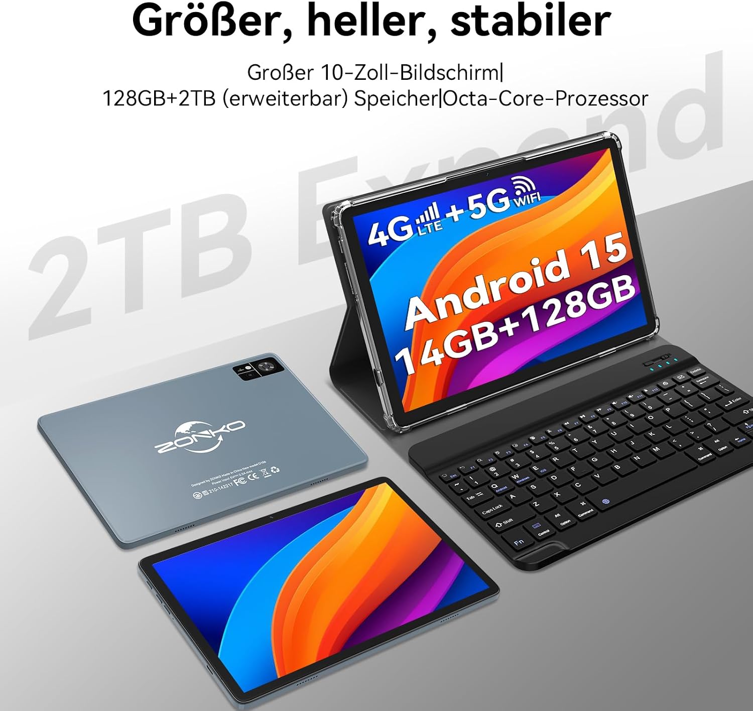 タブレット ZONKO Androidタブレット 本体 キーボード マウスセット