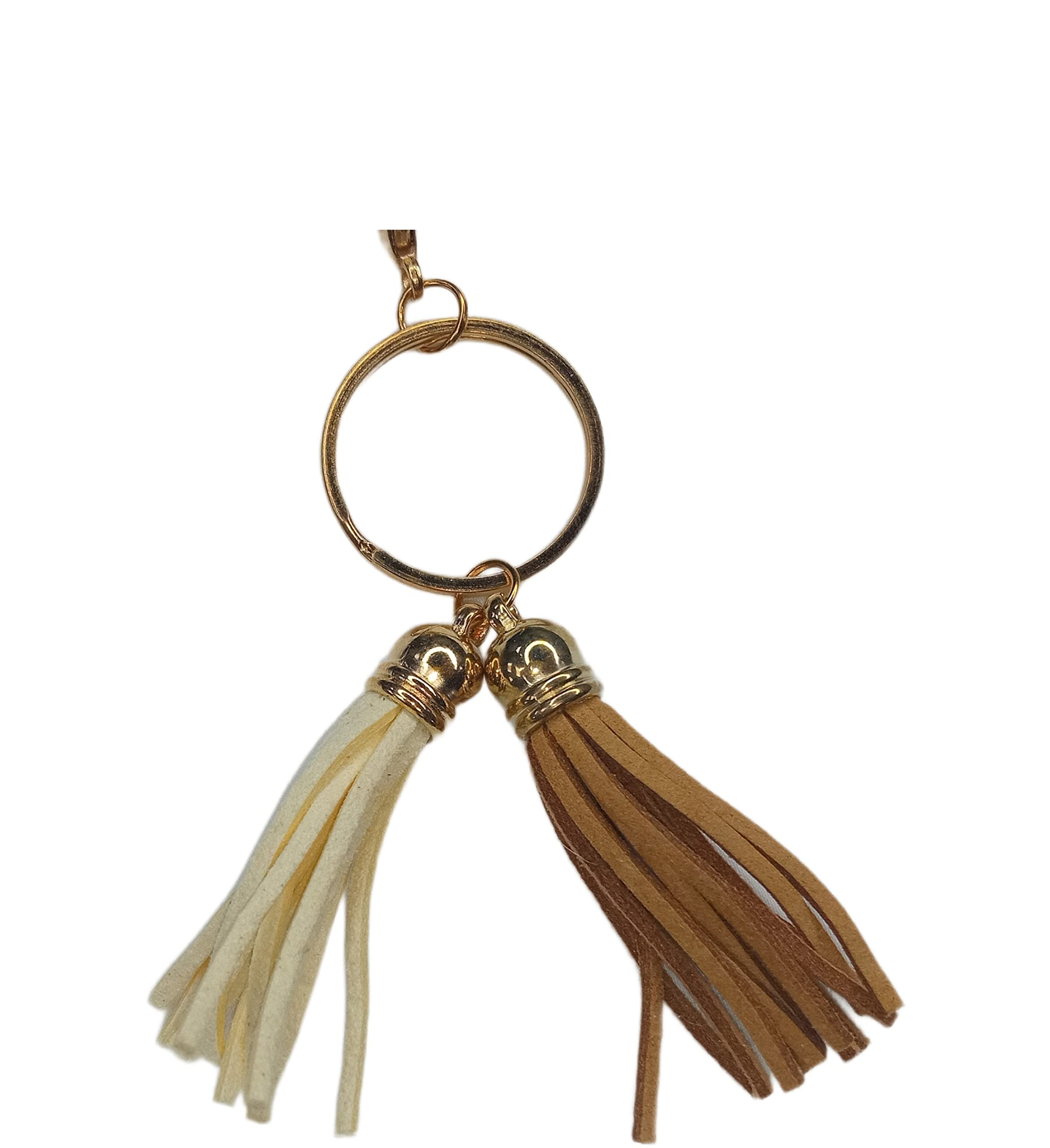 Multicolour Keychain Tassel Set Including Tassels, Lobster Clasp Keychain & Rings. Ideal For Women and Girls.-image-38