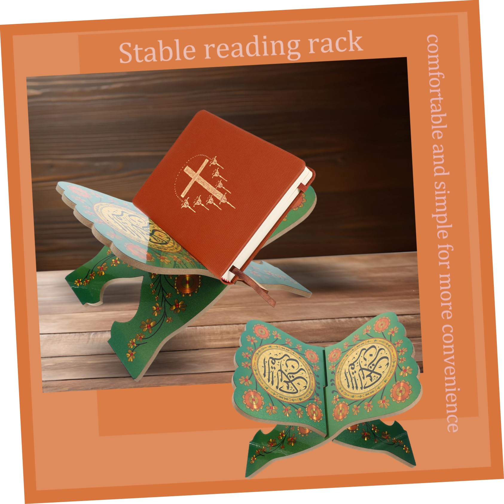 NUOBESTY Portalibri Da Scrivania - Supporto Per Leggio A Forma Di X Leggio in Legno Supporto Per Bibbia Perfetto Per Insegnanti E Musicisti