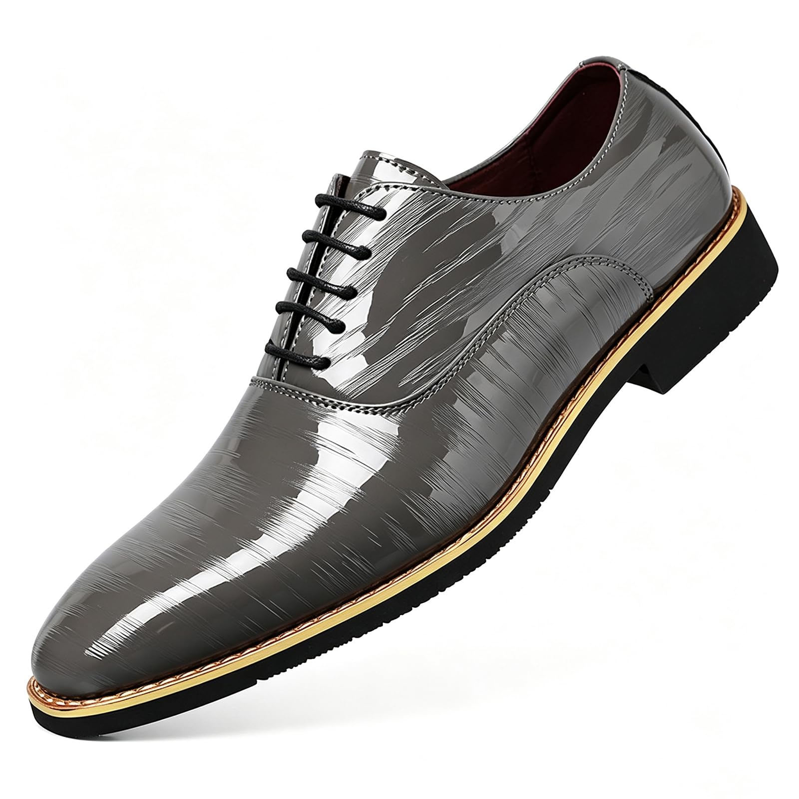 Scarpe Oxford da Uomo in Pelle Scarpe Eleganti con Lacci Punta