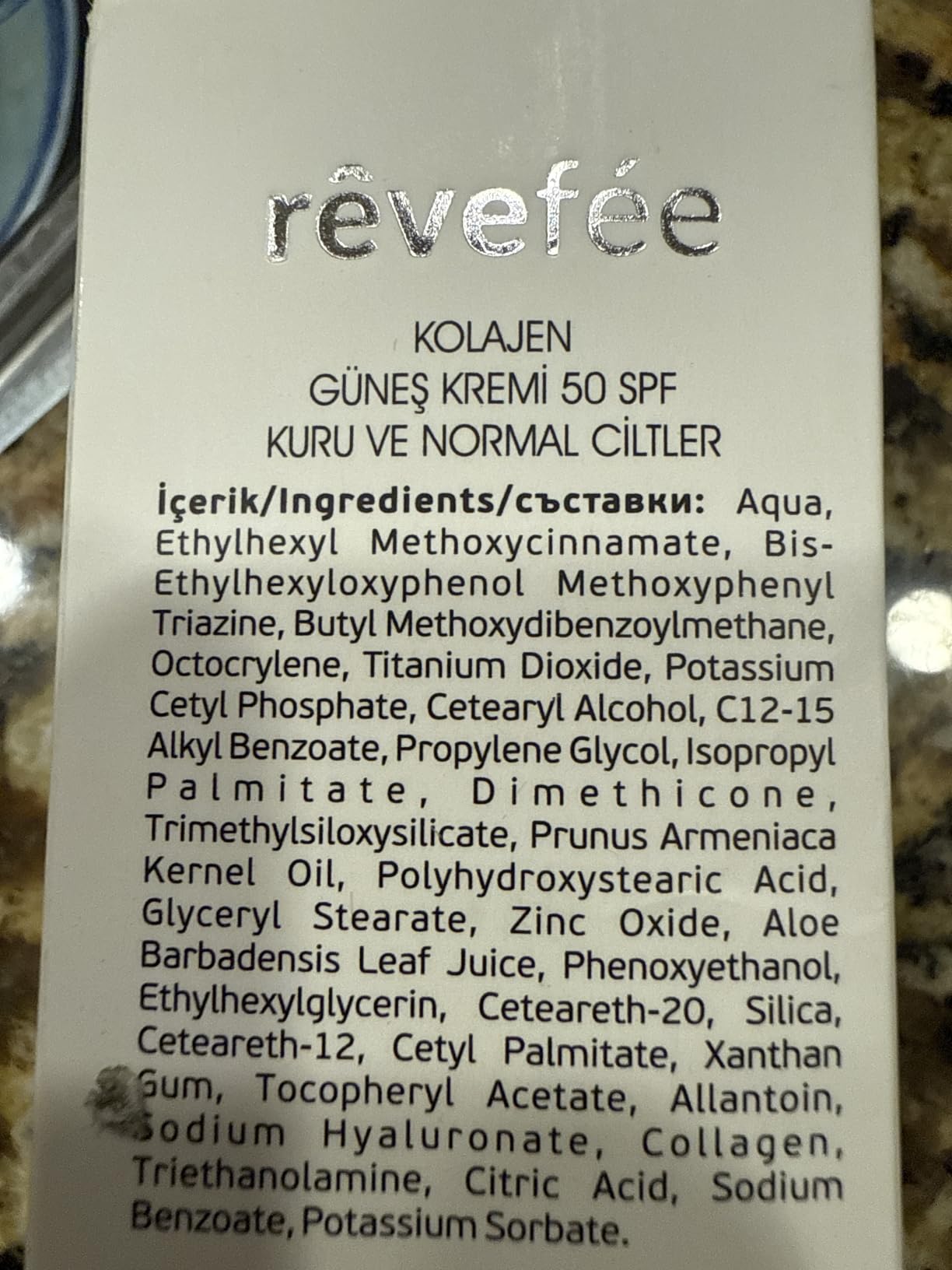 rêvefèe Aloe Vera, Collagen, Hyaluronic, Zinc Oxide, for oily and combination skin Sunscreen Cream, Water Resistant, Ultra-Violet Protection, Broad Spectrum SPF 50 Face and Body Lotion 4.23 fl. Oz