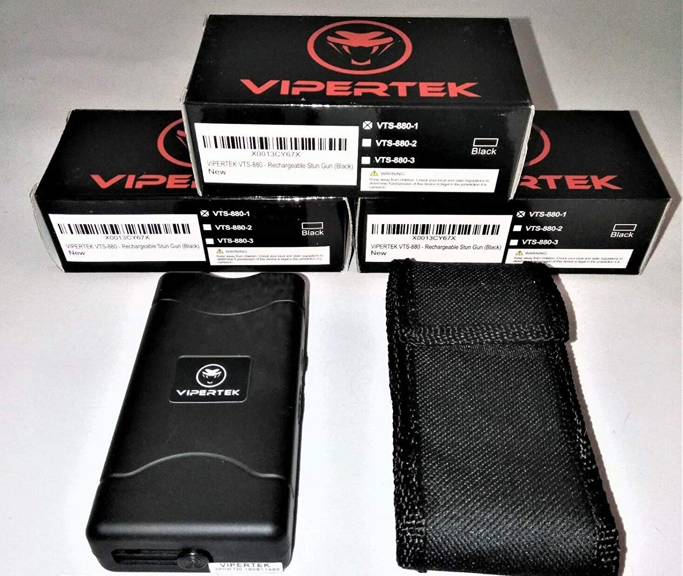 (3) Stun Gun (+ Bonus 3 Holsters) - Wholesale Lot