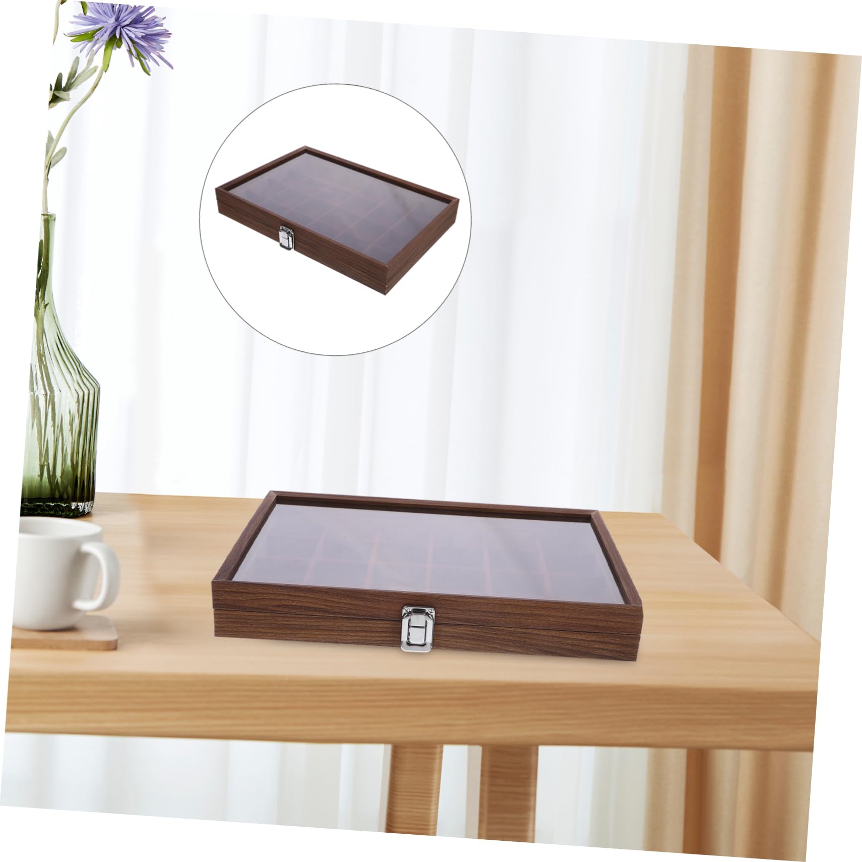 Alipis Boîte De Rangement Pour Sachets De Thé Avec 24 Compartiments Organiseur Pour Sachets Dassaisonnement Étui De Rangement Pour Bonbons Support