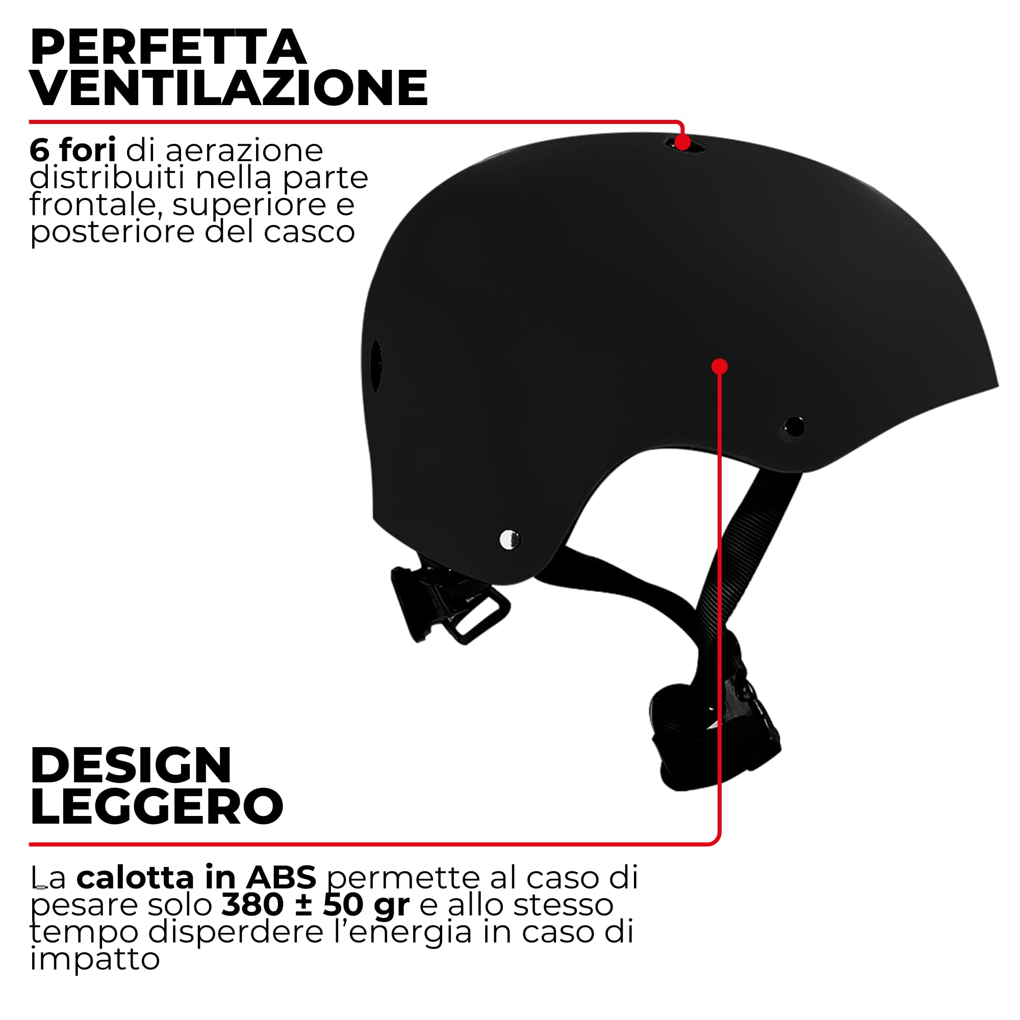 Casque 837 Urban de BHR pour Scooter électrique et Trottinette - Casque de Ville homologué CE pour Enfants et Adultes - Casque pour vélo, VTT, BMX, Skateboard, Roller