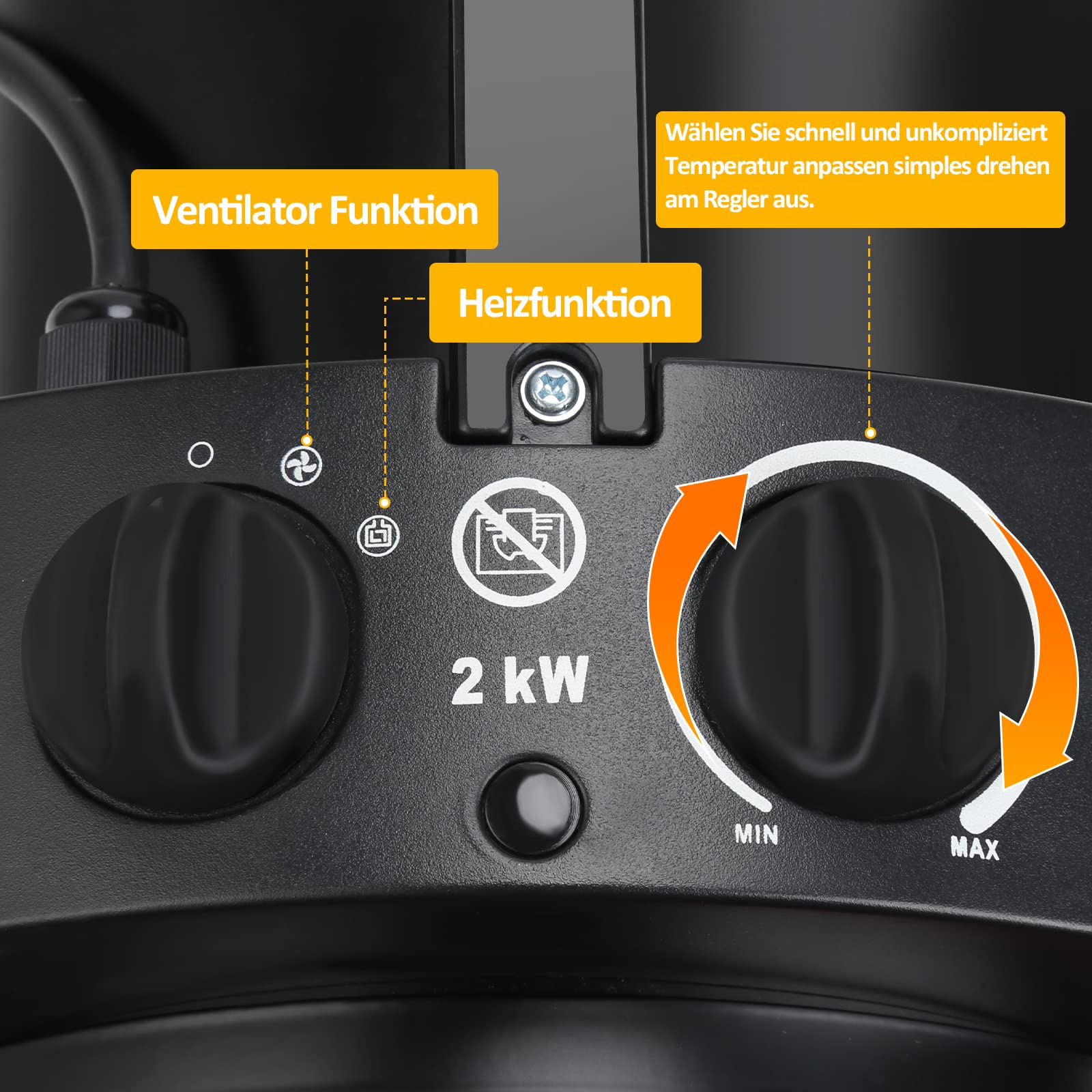 Jopassy Ochrona przed mrozem z termostatem, ochrona IPX4, ochrona przed wodą rozbryzgową, szybkie nagrzewanie, wielokrotna ochrona do szklarni, tarasu, ogrodu