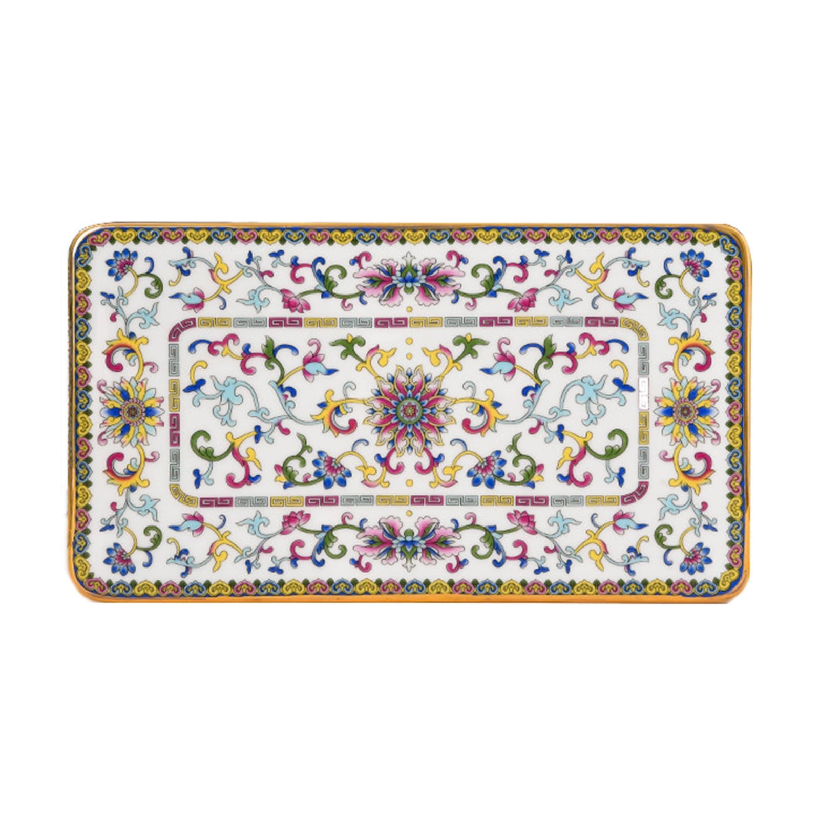 Ceramic Tray,Rectangular Aromatherapy Holder,Tea Set Storage,Suitable for Teahouses and Coffee Shops(Color5,34.6x15.6x1cm)