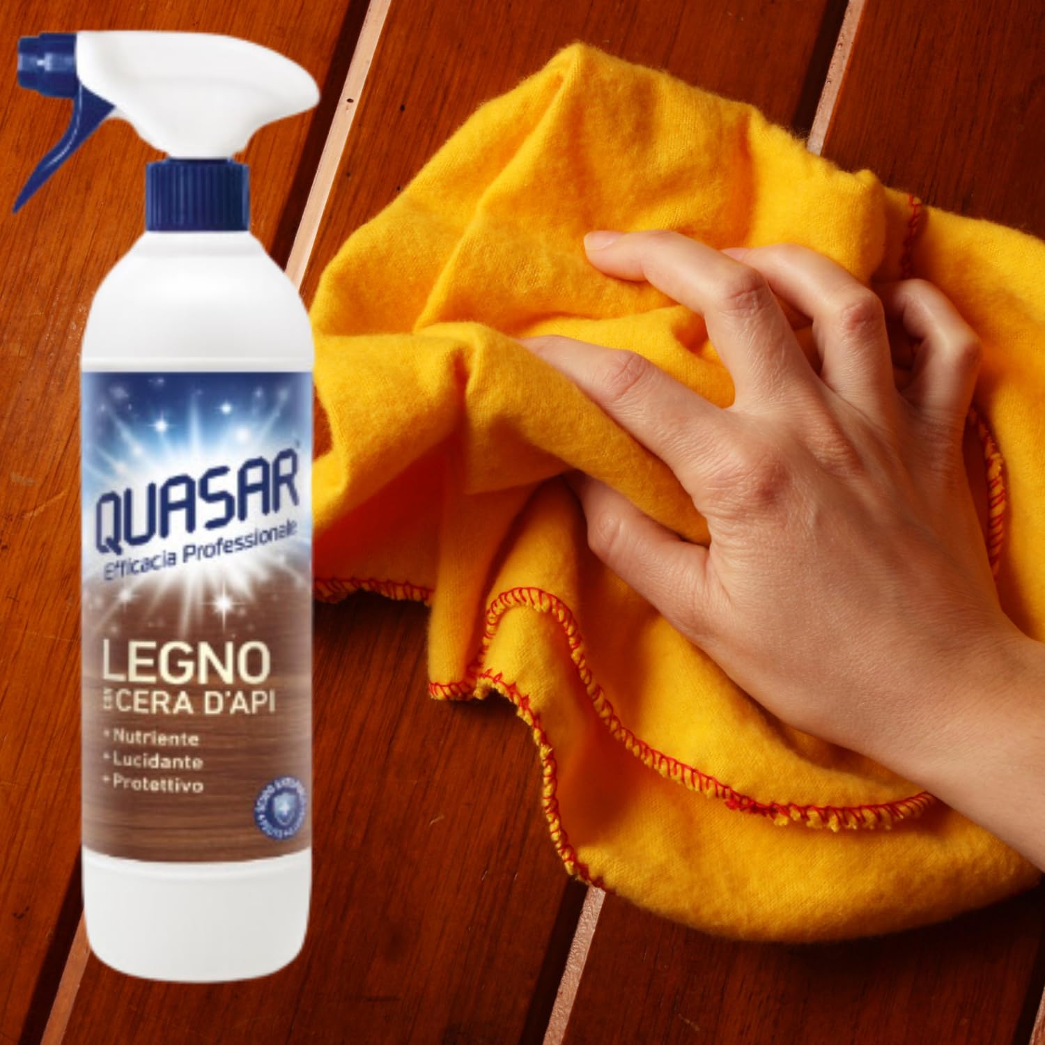 Detergente Spray per Superfici in Legno 580 ml – Pulizia Delicata e Protettiva – Variazioni 4/8/12 Pezzi (12)