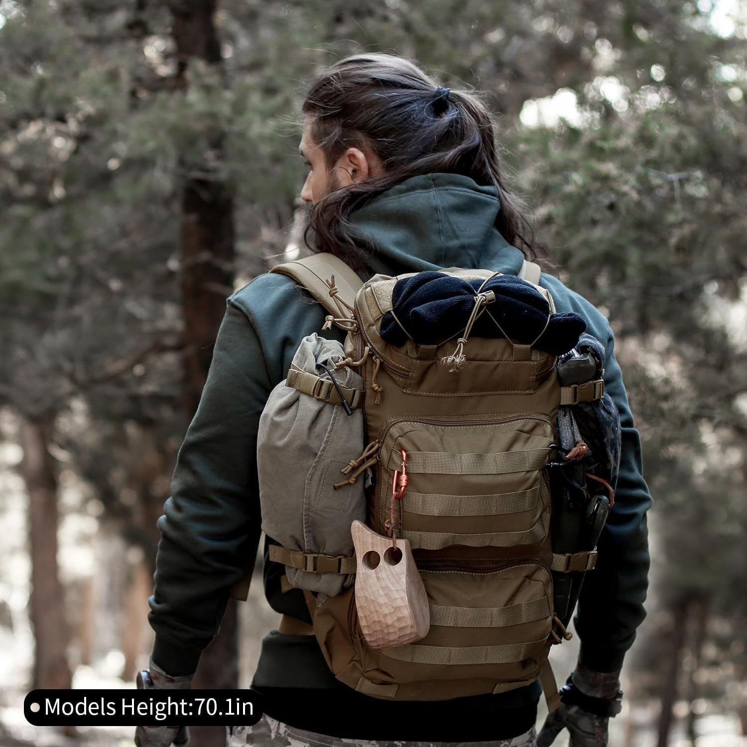 Mochilas tácticas Molle senderismo mochilas para motocicleta, camping, senderismo, viajes militares, mochila de 25L 2