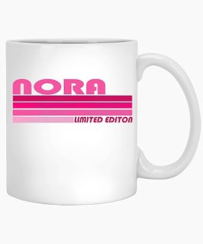 Coffee Mug Personalized Nora Personalized Mugs for Women - Custom Name Coffee Mug Custom Gift for Her Custom Quote Gifts 11oz White Mug 705351